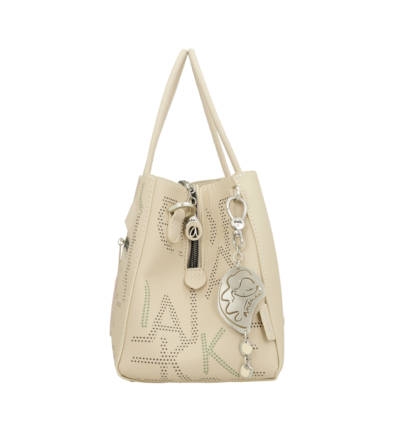 Borsa Anekke con decorazioni traforate e tracolla removibile