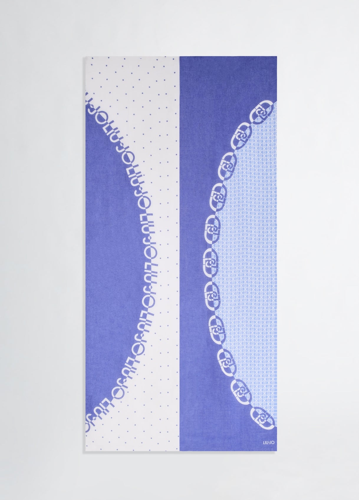 Foulard Donna Liu Jo con Fantasia Geometrica e Bordo Rifinito