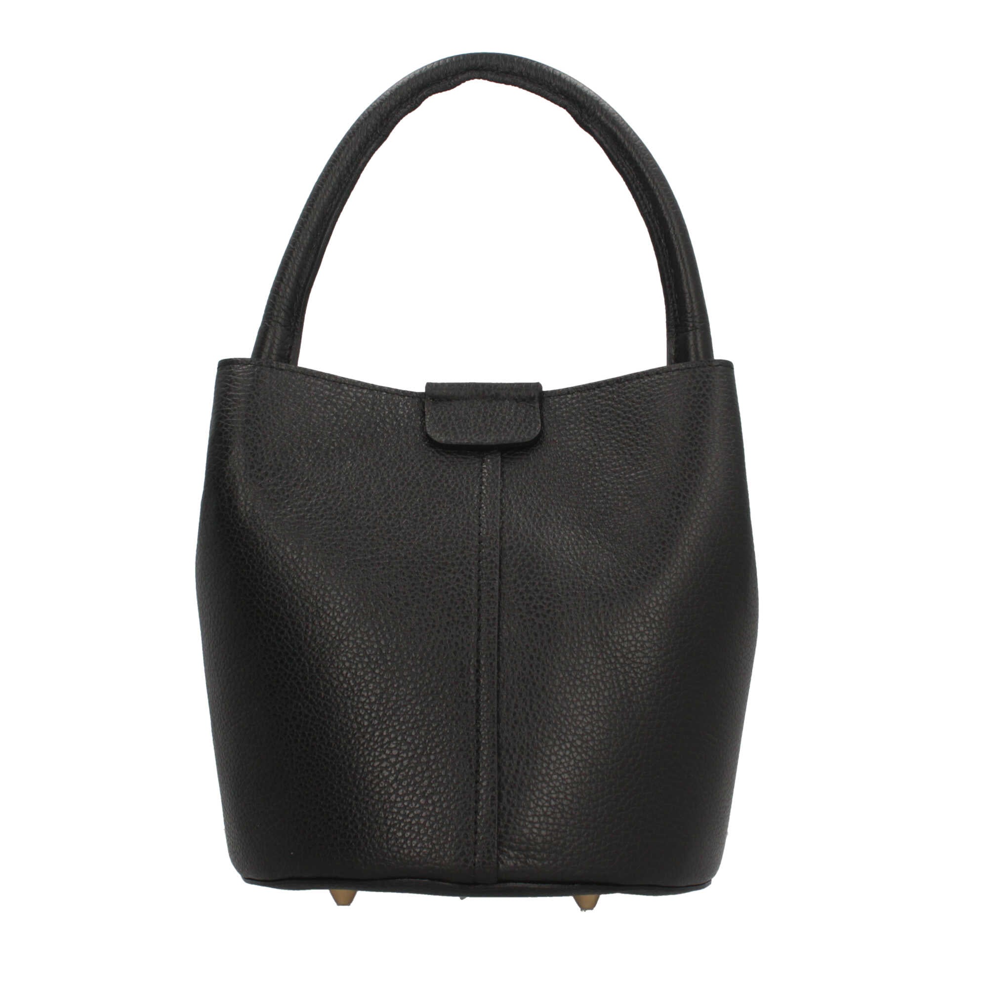 Borsa a secchiello in pelle Made in Italy