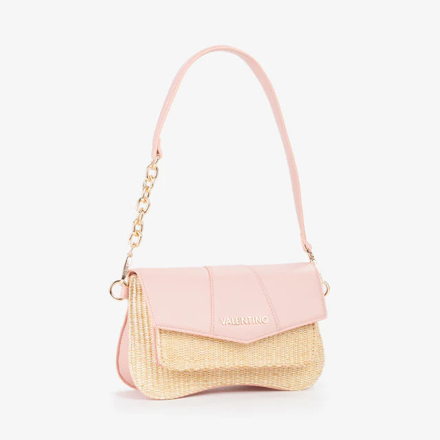 Mario Valentino Borsa a Spalla Donna Intrecciata con Tracolla Rosa TU | Giò Fashion