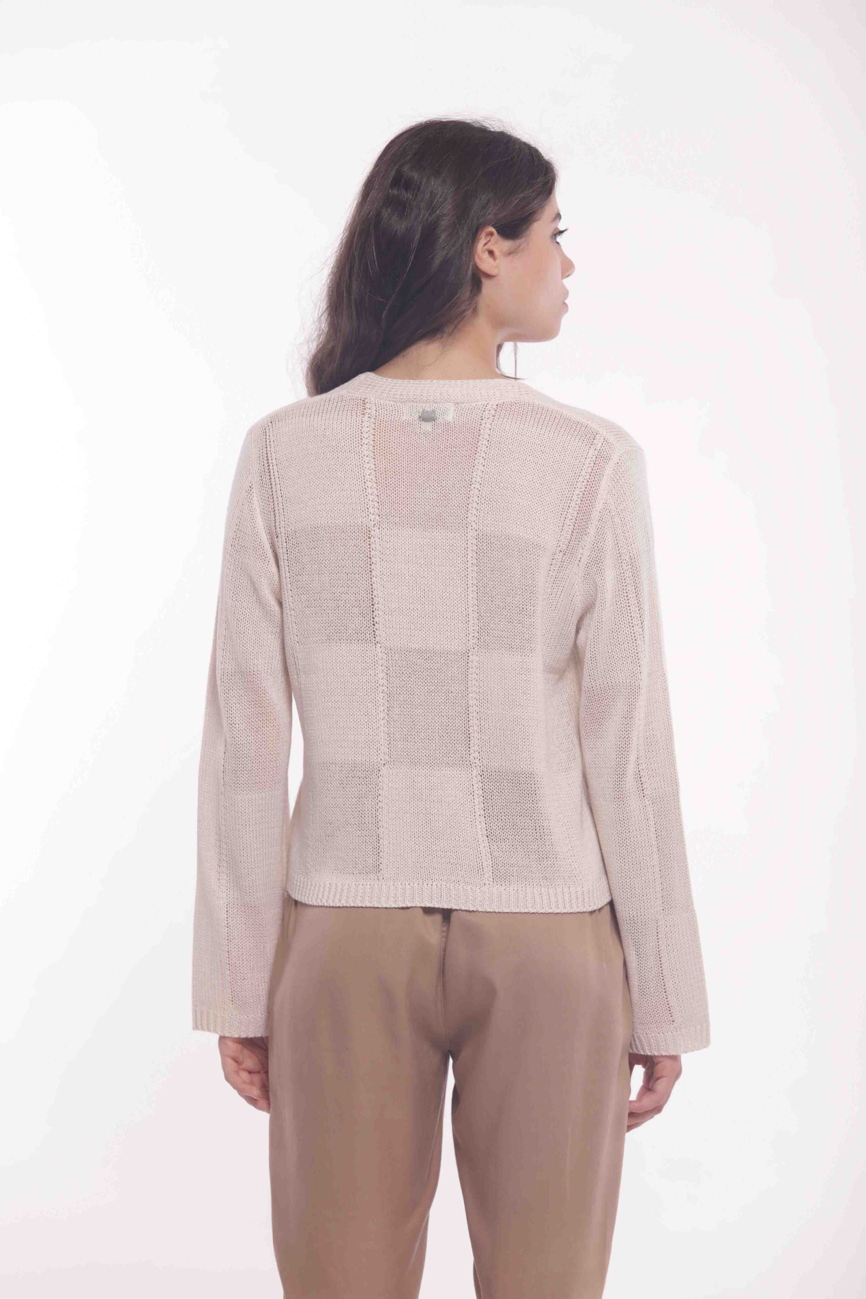 Cardigan Geometrico in Maglia Leggera Mimi Mua