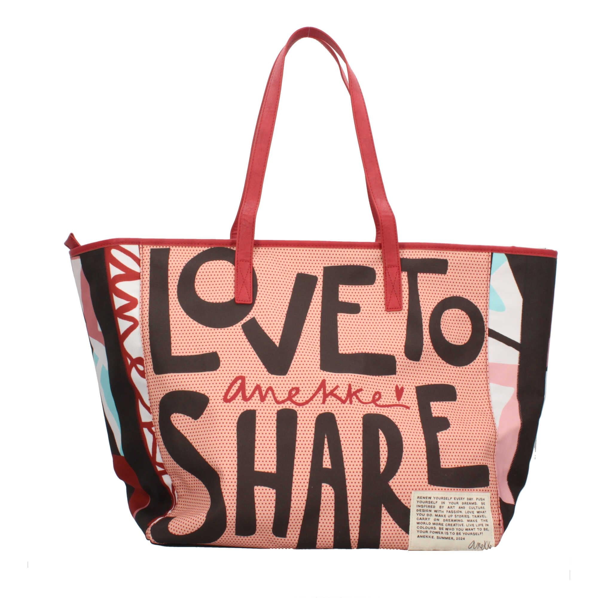 Borsa Tote Anekke Summer Time con chiusura zip