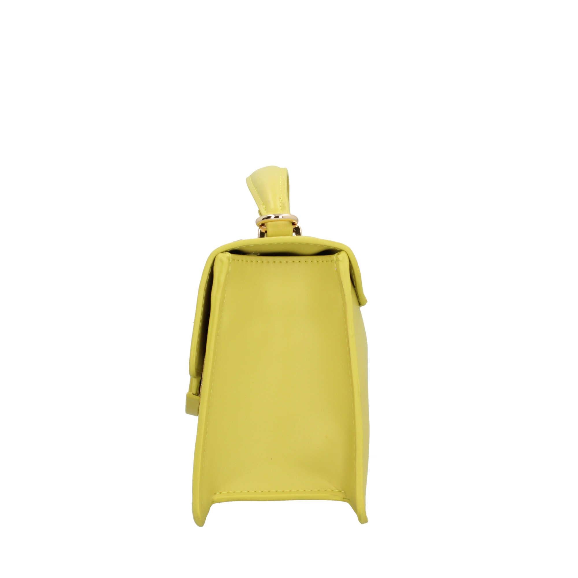 Y Not? Borsa a Mano Elegance in Pelle Sintetica Giallo Limone