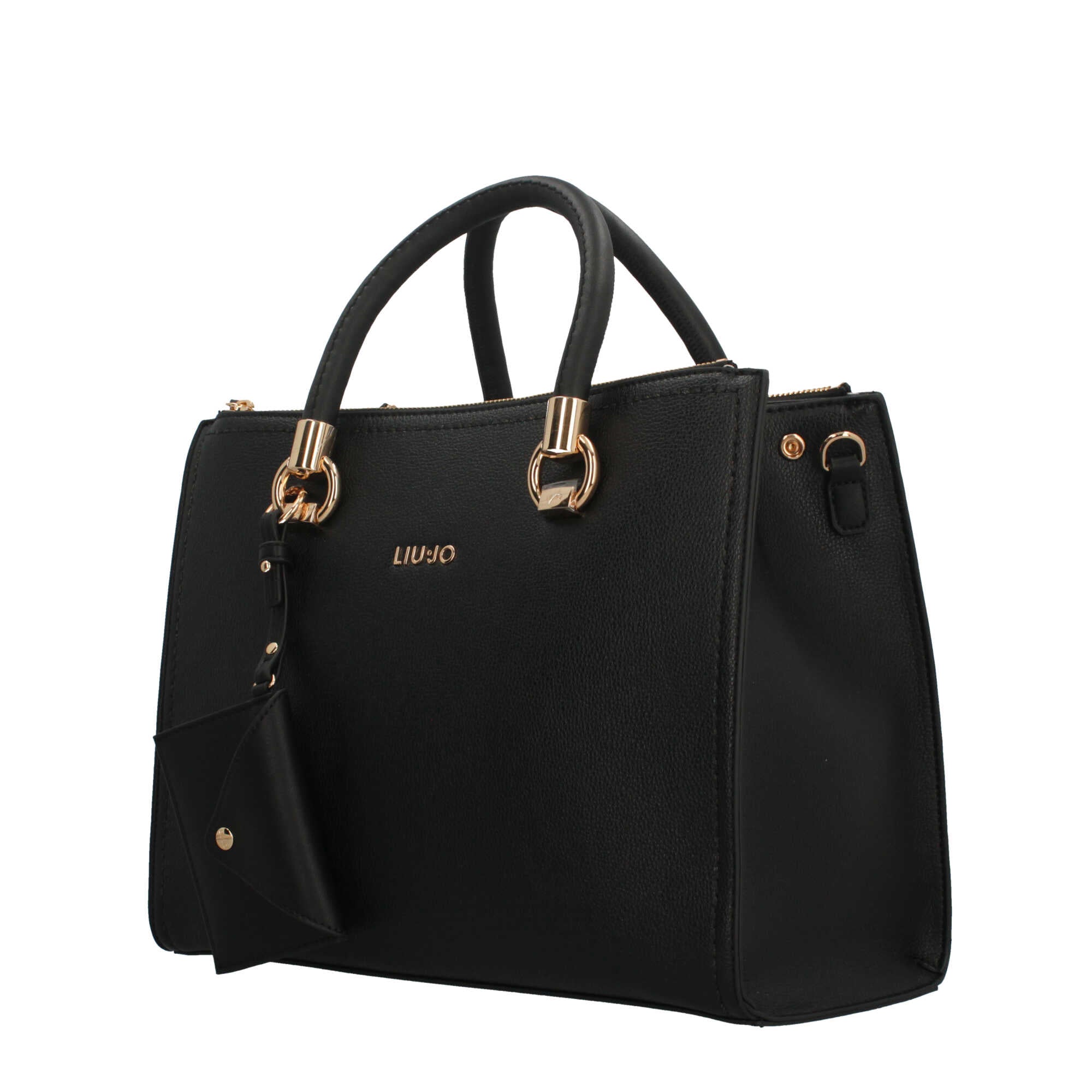 Borsa Donna Liu Jo con Doppio Manico e Pochette Coordinata Nero TU | Giò Fashion