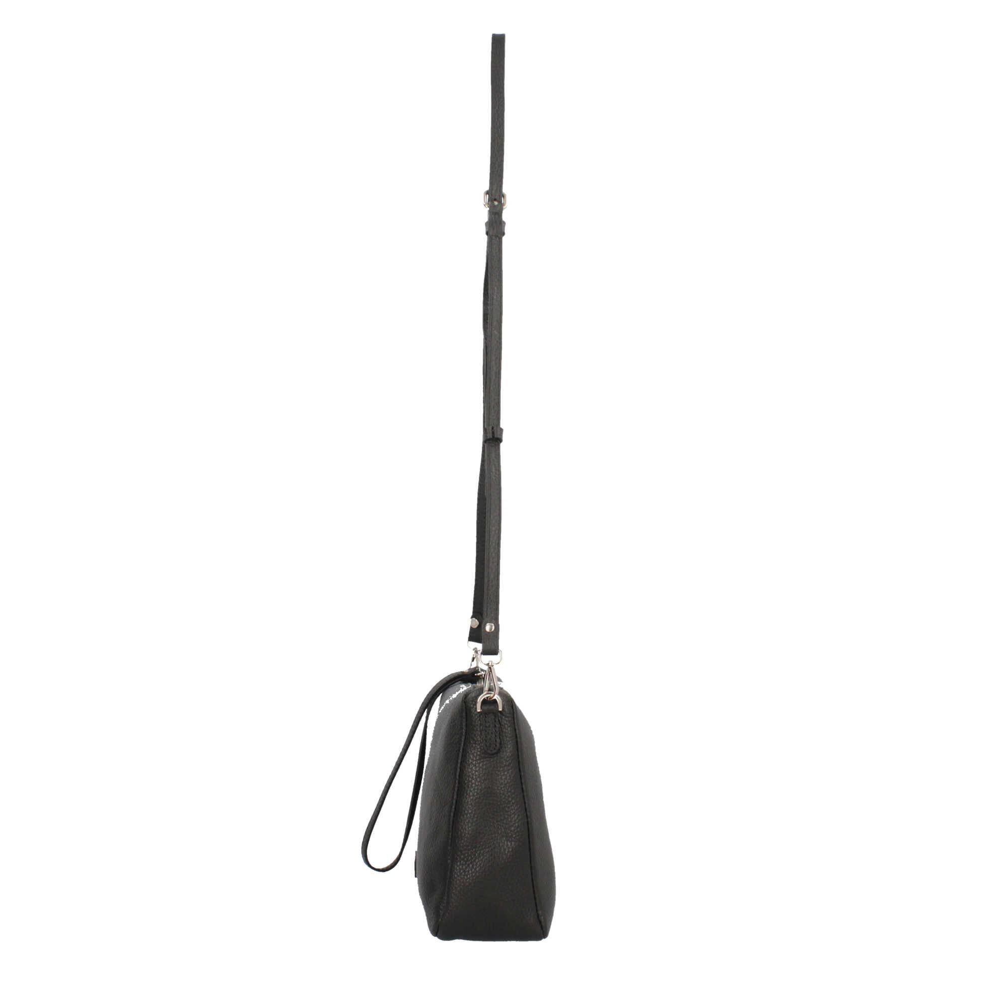 Gianni Chiarini Essential - Borsa a Tracolla Minimalista in Pelle Grana