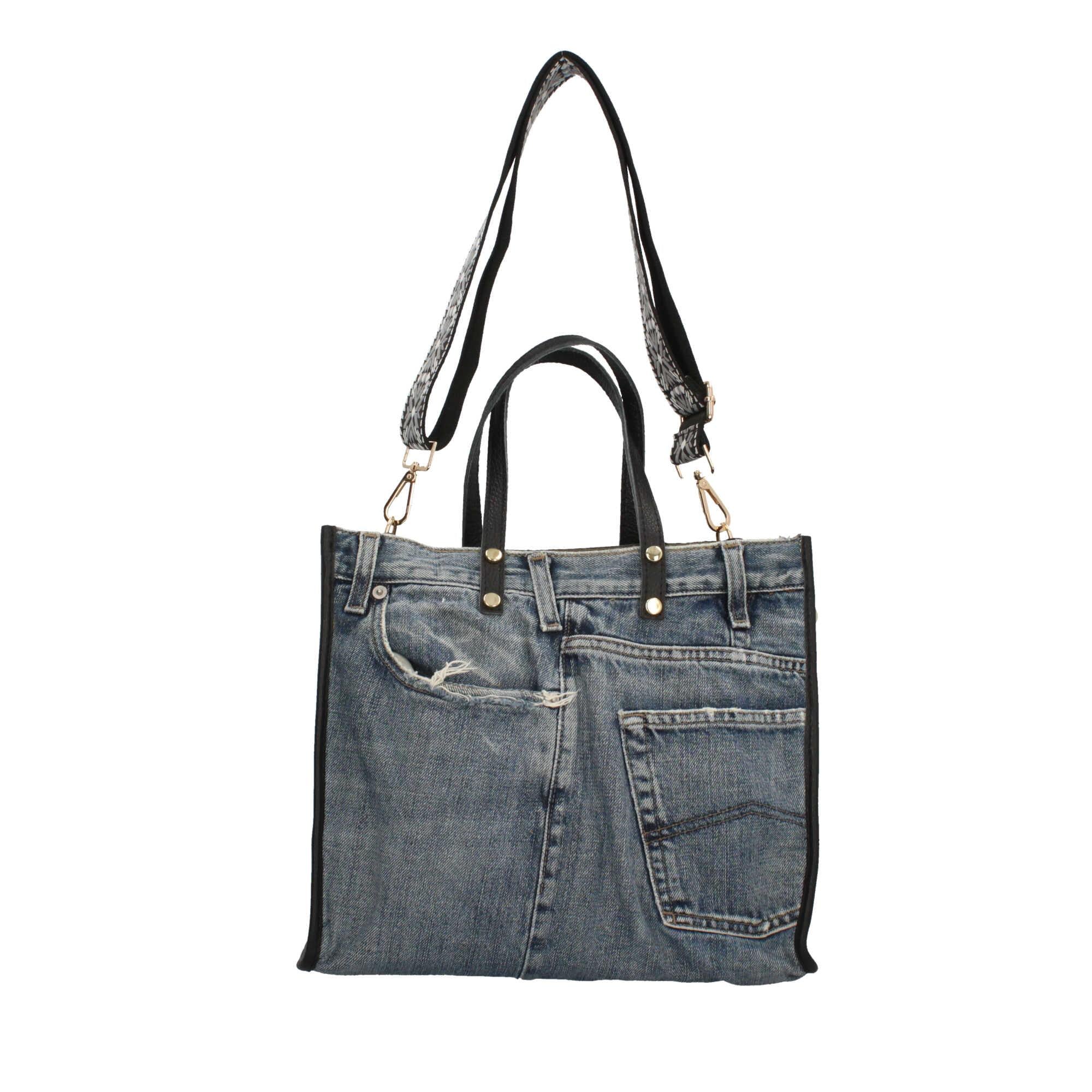 Borsa a mano in Denim Made in Italy