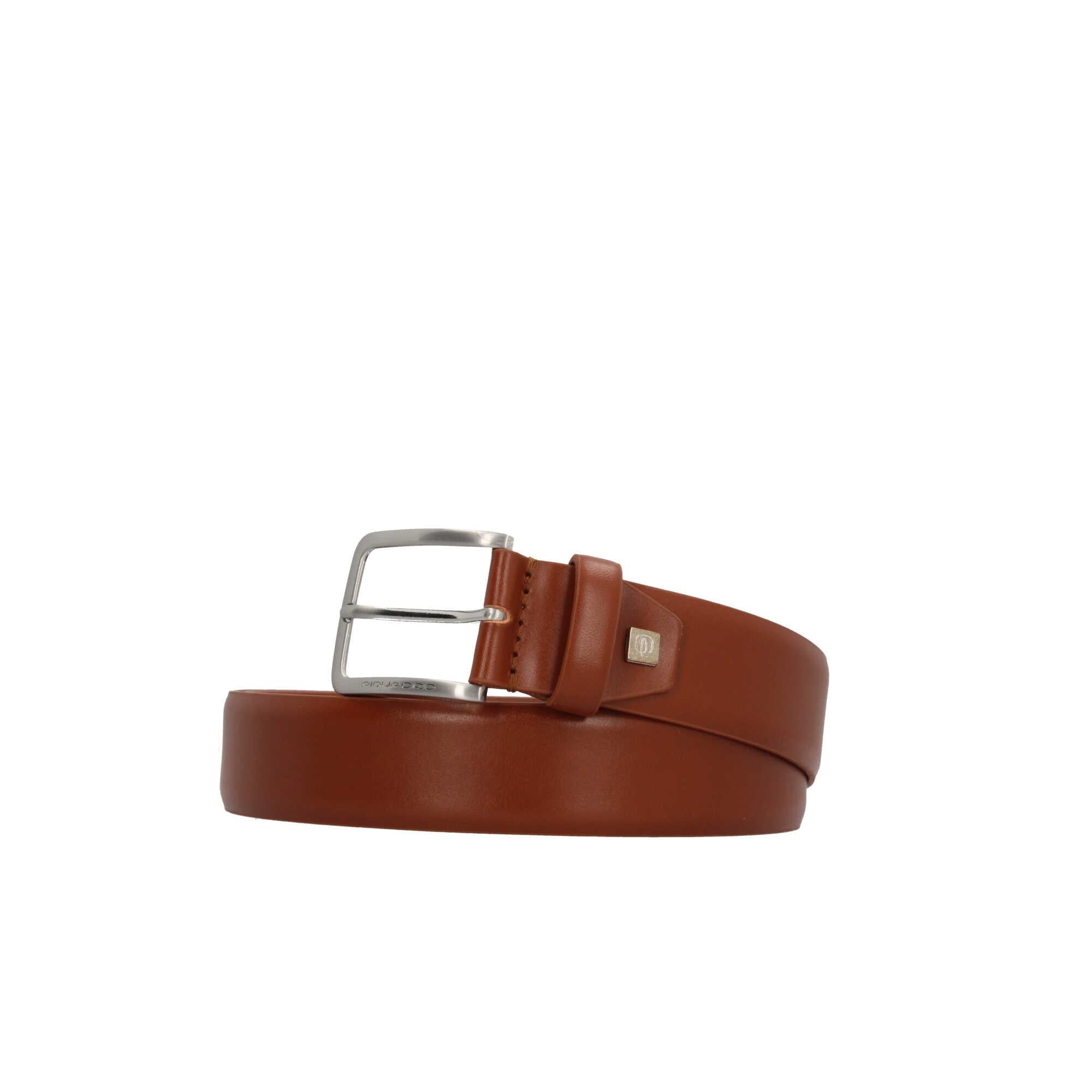 Cintura Uomo Piquadro in Pelle con Fibbia ad Ardiglione