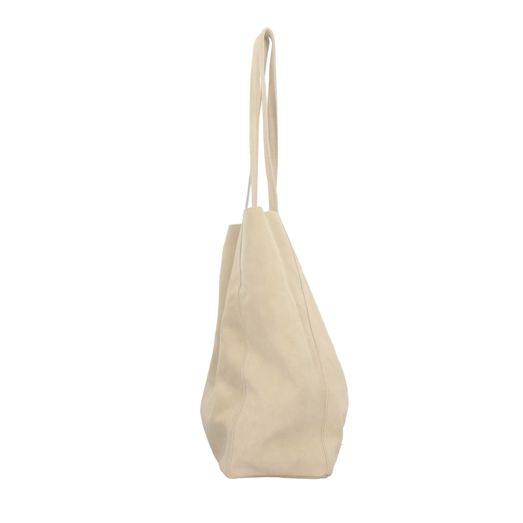 Borsa shopping in camoscio Made In Italy