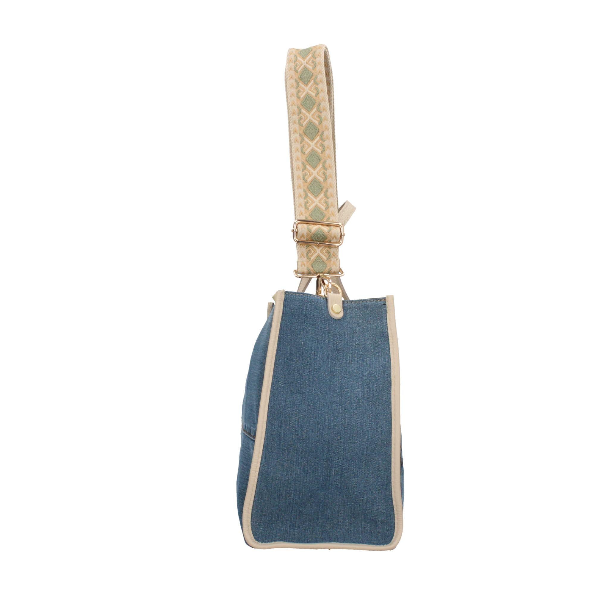 Borsa a mano in Denim Made in Italy