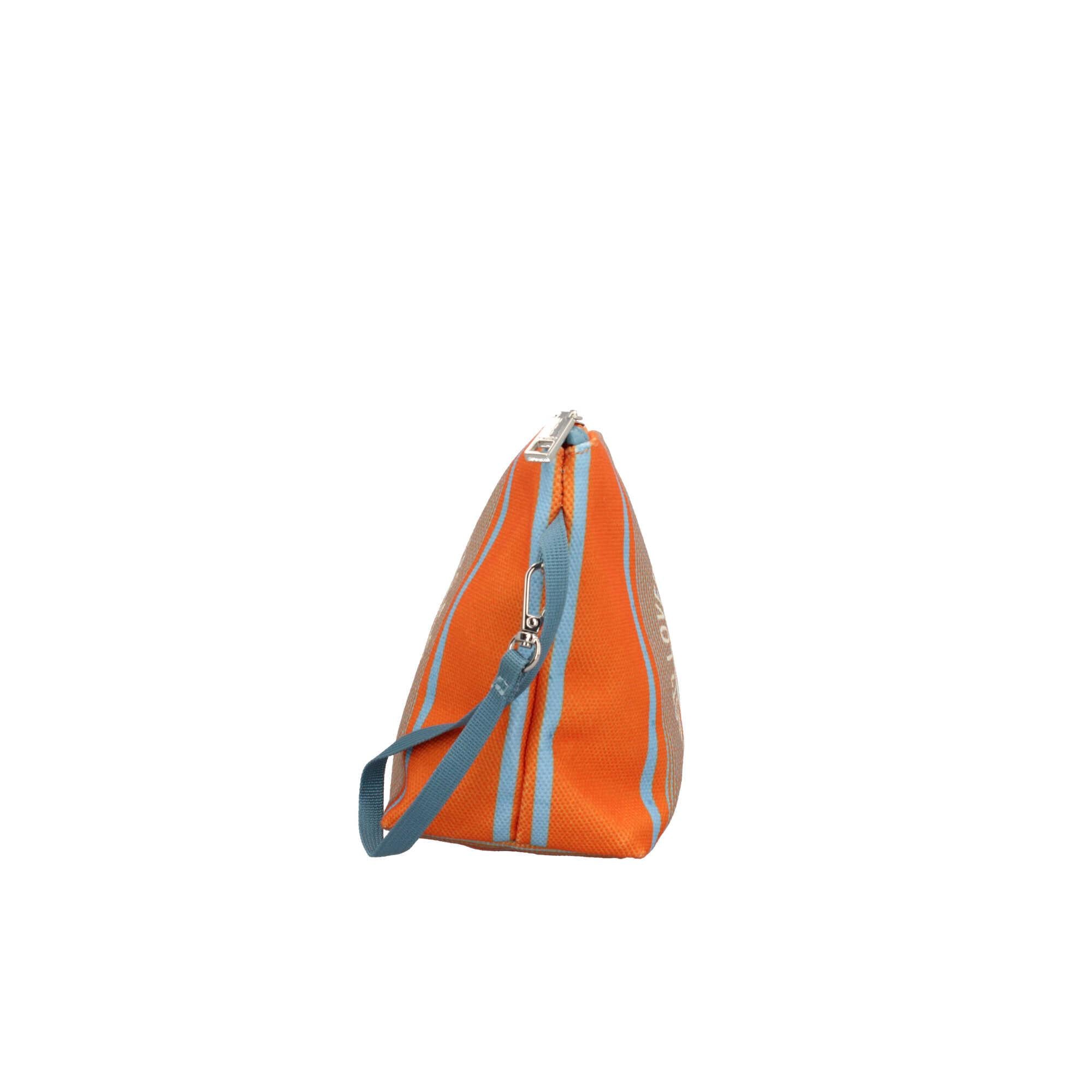 Y Not Pochette a Strisce con Dettaglio Logo
