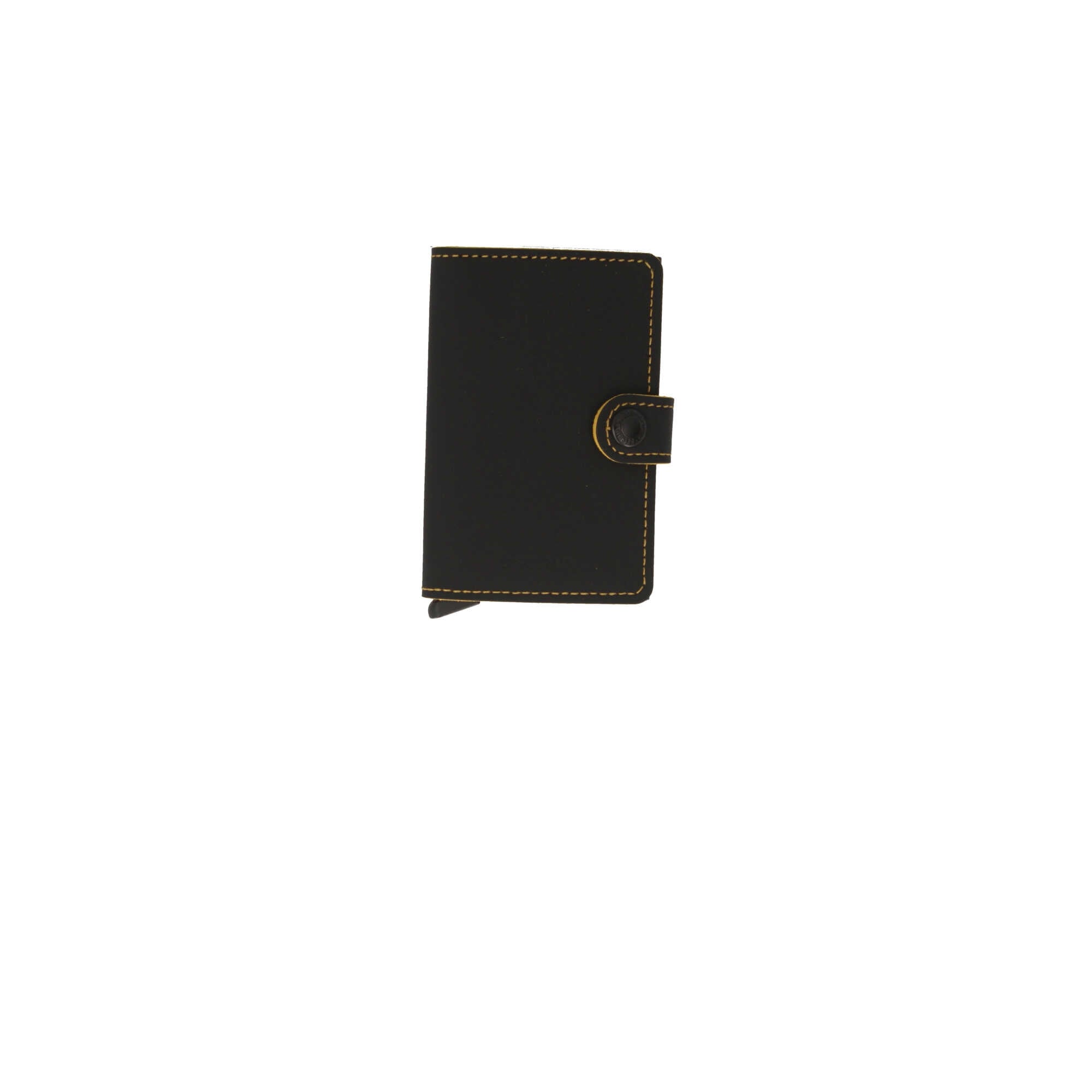 Secrid Miniwallet in Pelle con Cuciture a Contrasto e Protezione RFID