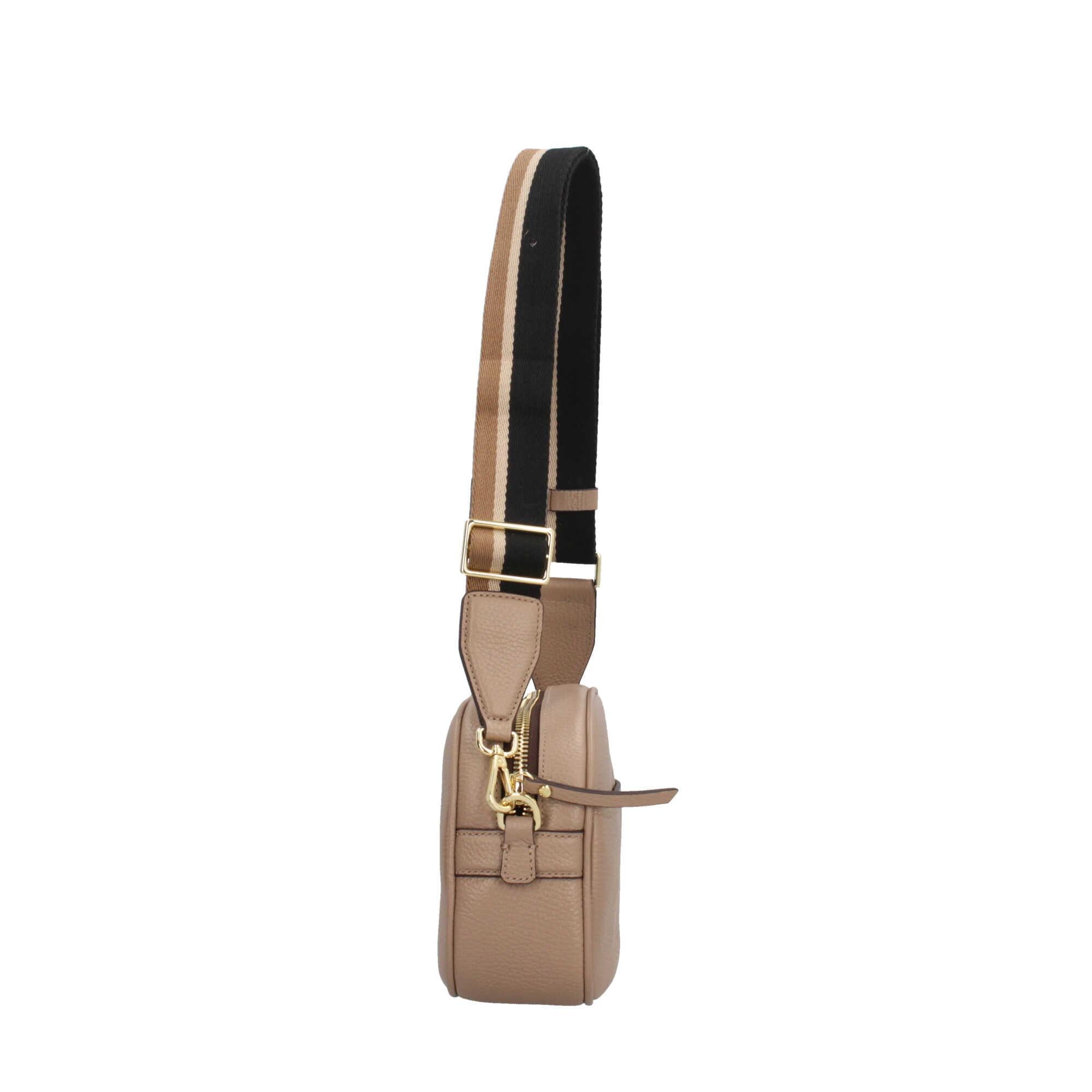 Gianni Chiarini Nina Borsa a Tracolla in Pelle Martellata con Tracolla Regolabile