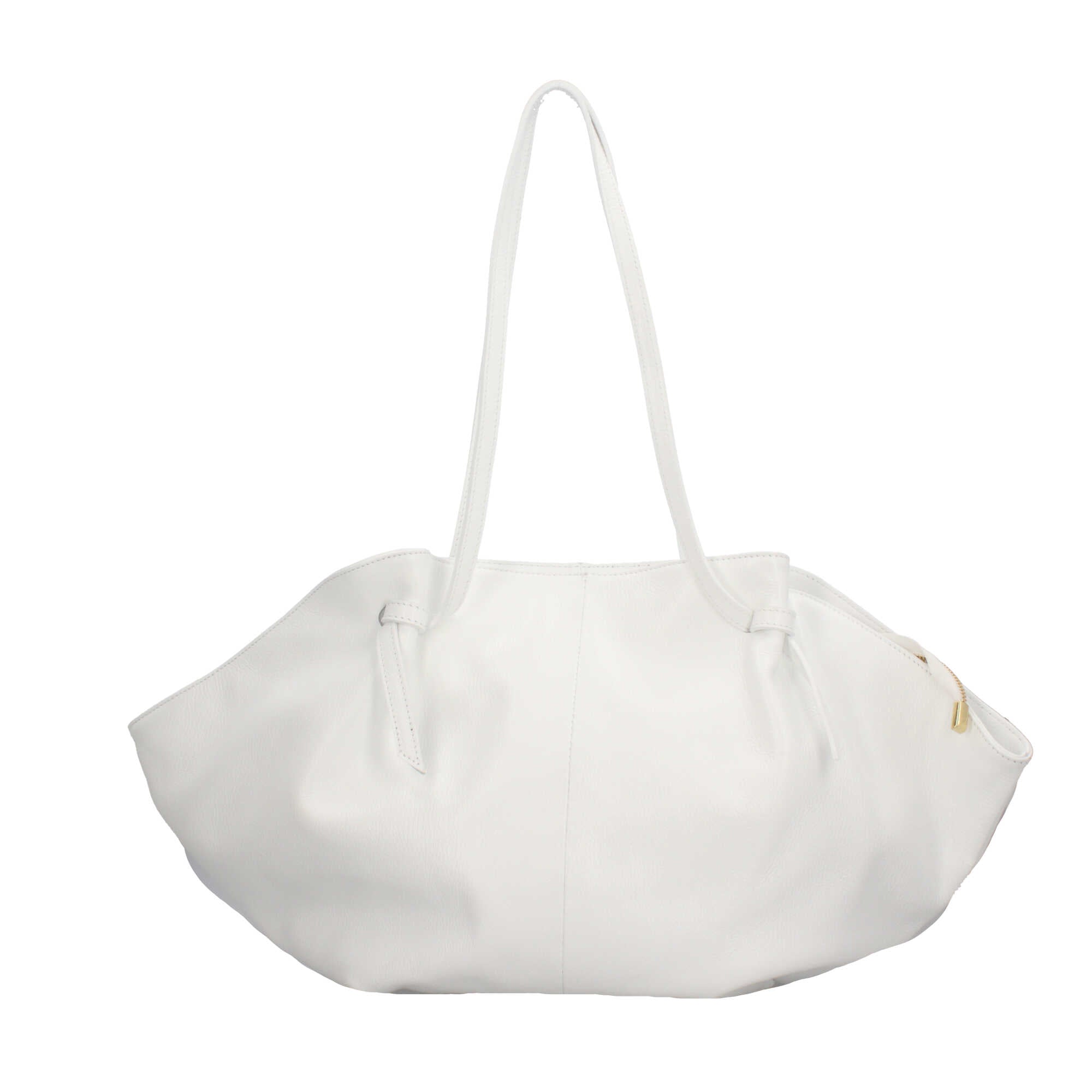 Borsa Made in Italy morbida in vera pelle con doppio manico