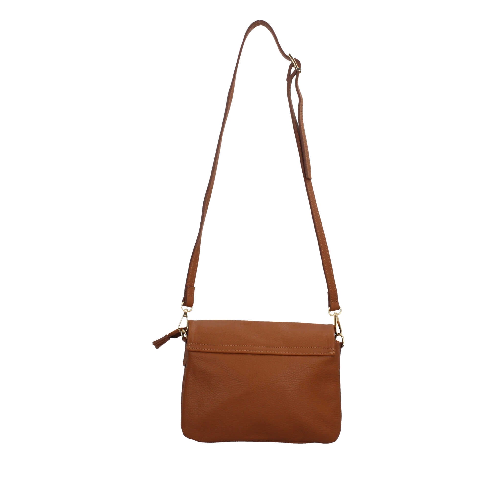 Borsa a tracolla con dettaglio in oro Made In Italy