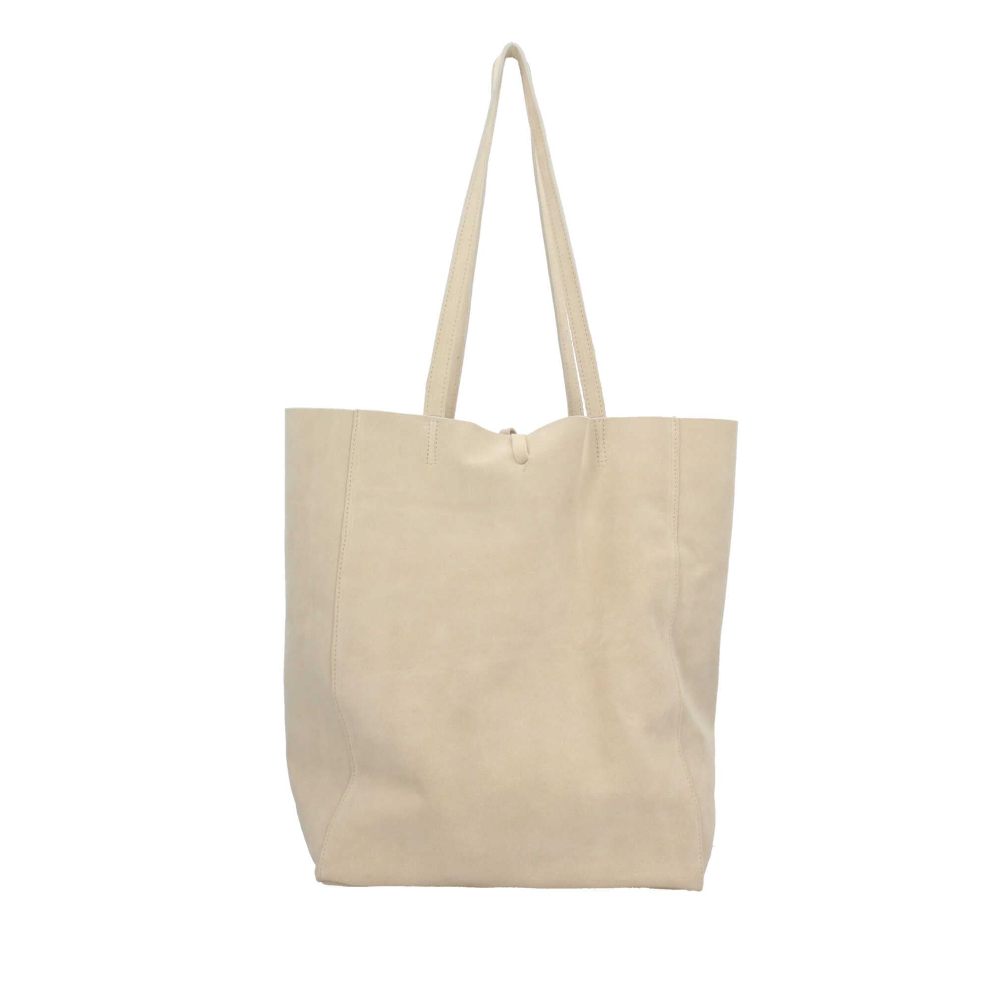 Borsa shopping in camoscio Made In Italy