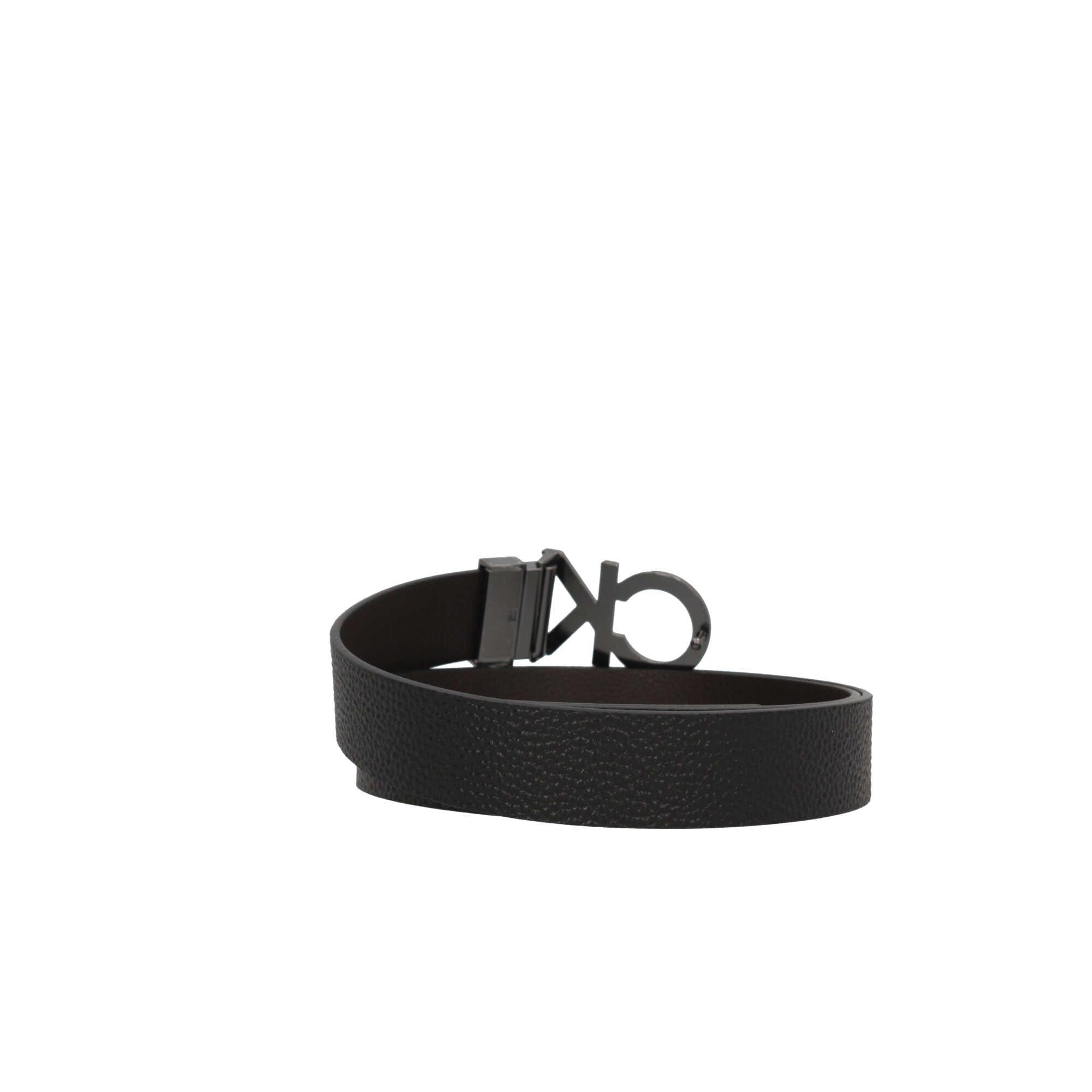 Cintura Calvin Klein Reversibile in Pelle con Fibbia Logo Metallico