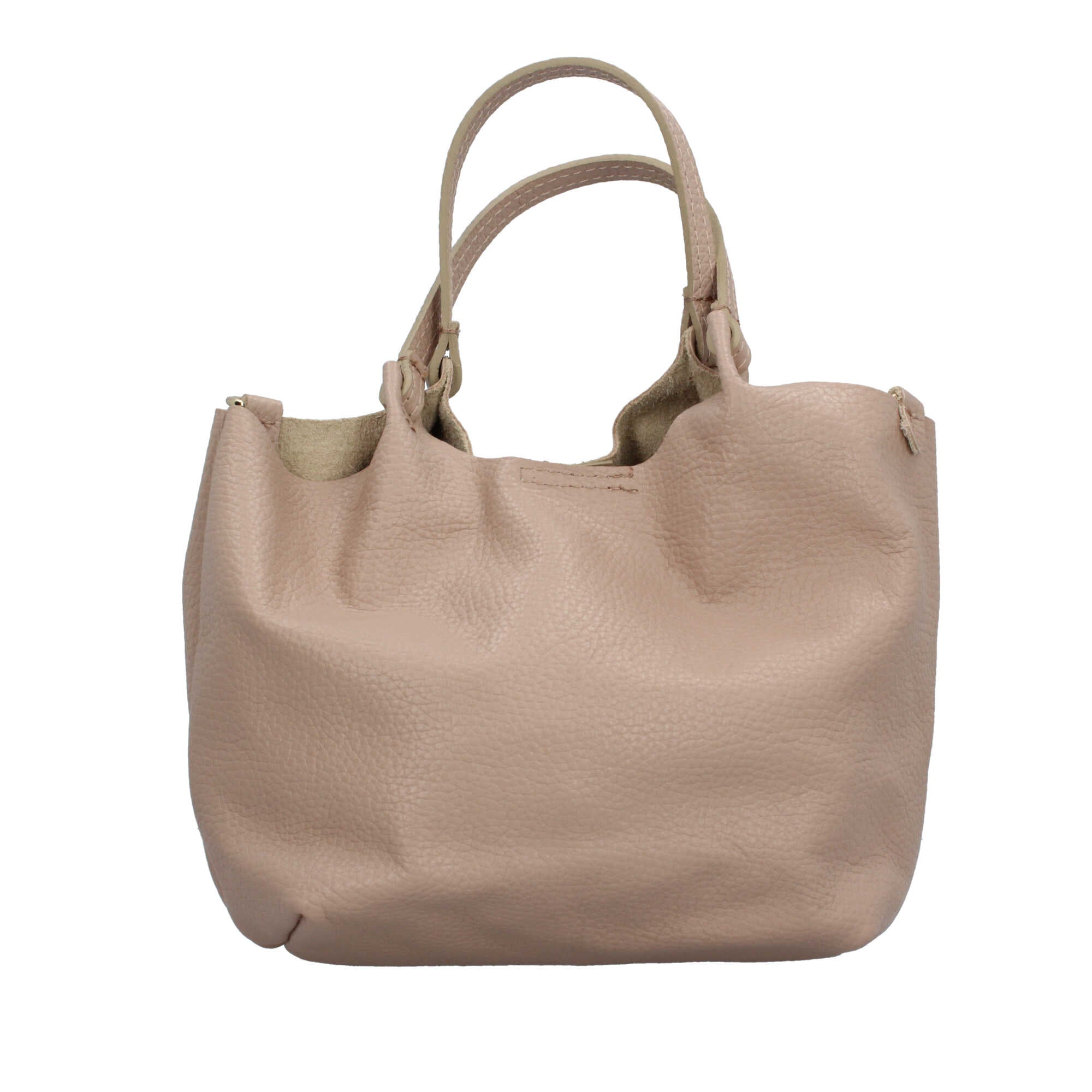 Borsa a mano in pelle martellata Made in Italy dal design versatile