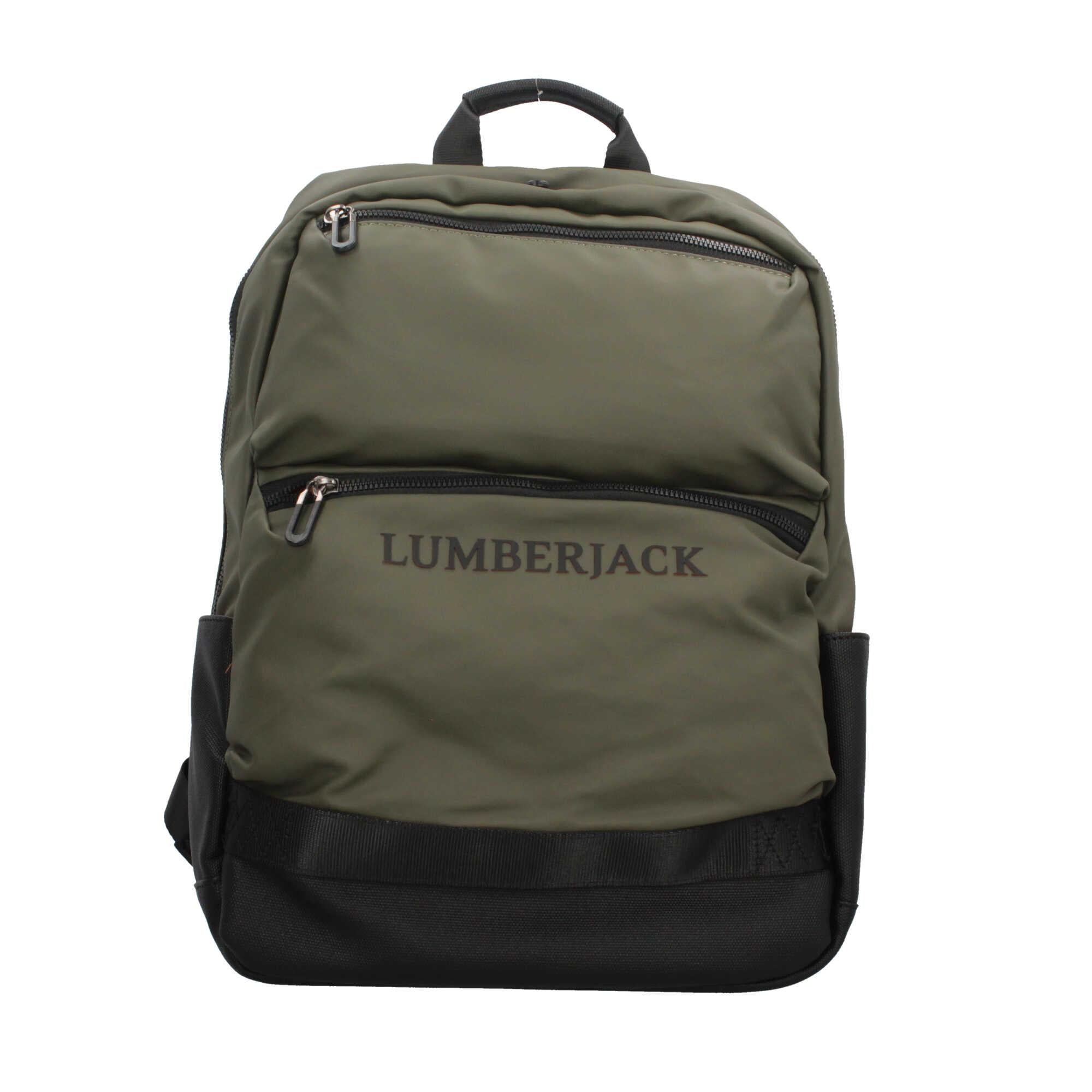 Zaino Lumberjack con logo e tasche multiple