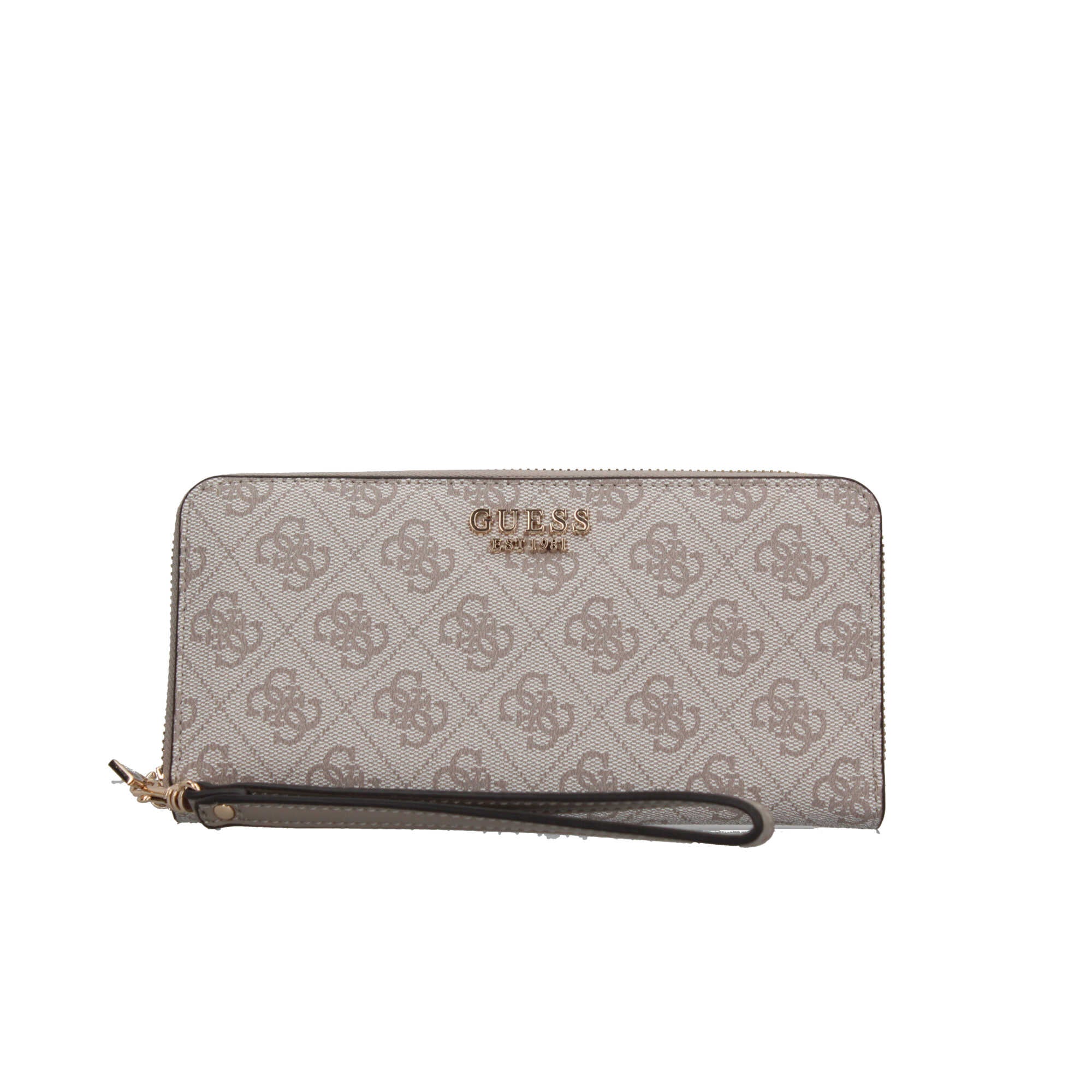 Portafoglio guess con chiusura zip Marrone TU | Giò Fashion