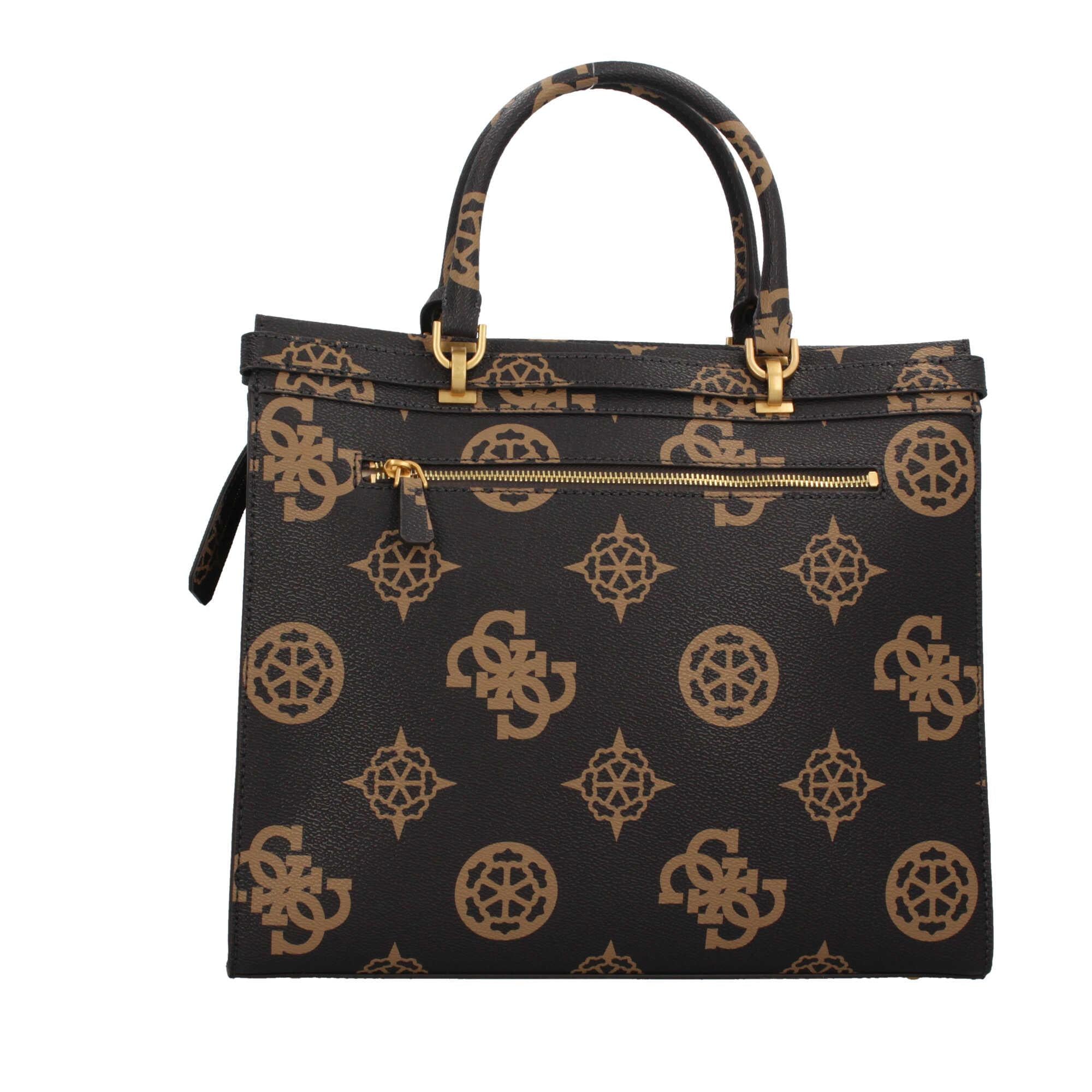 Borsa a Mano Elegante Guess in Tinta Chiara con Monogramma