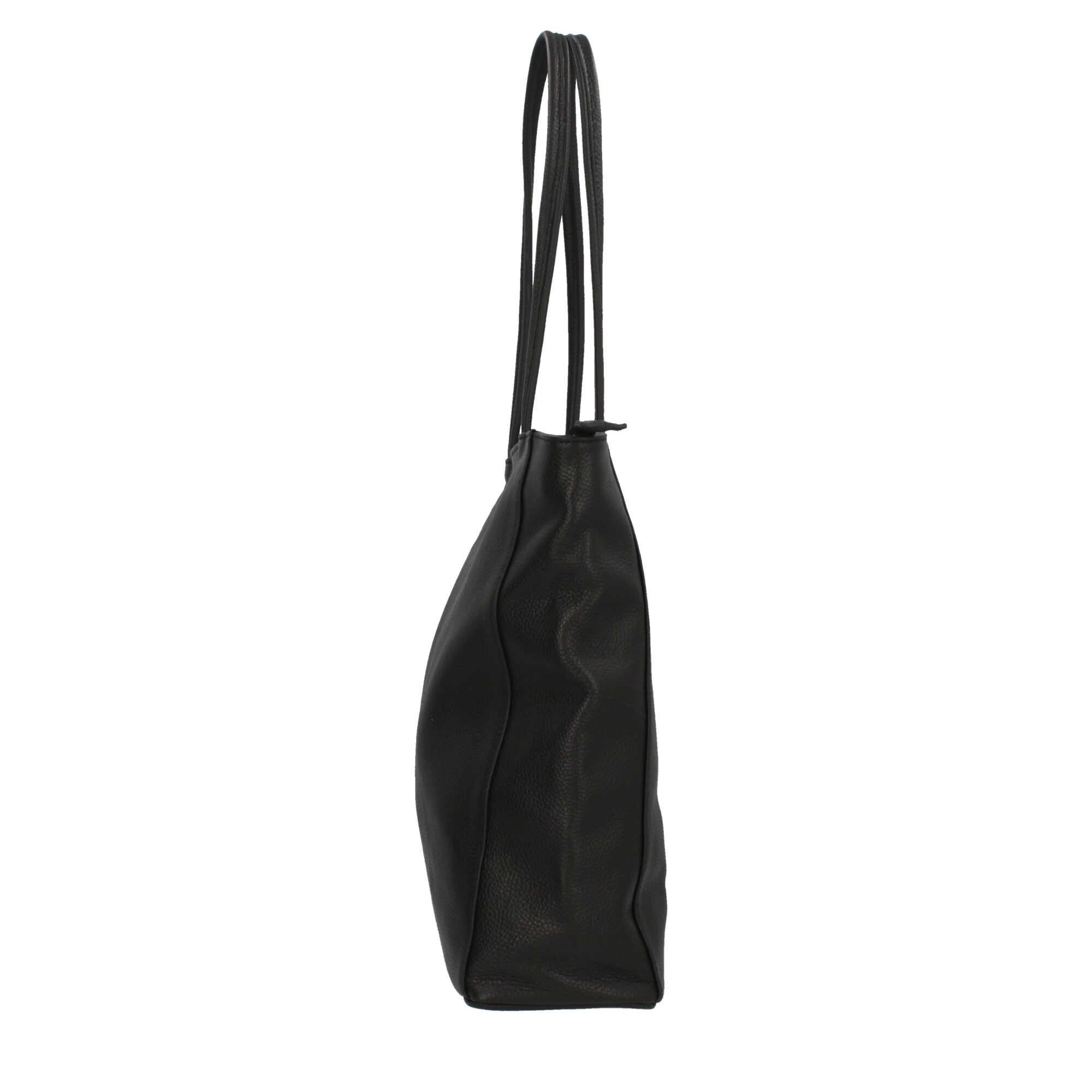 Borsa shopping con chiusura zip Made in italy