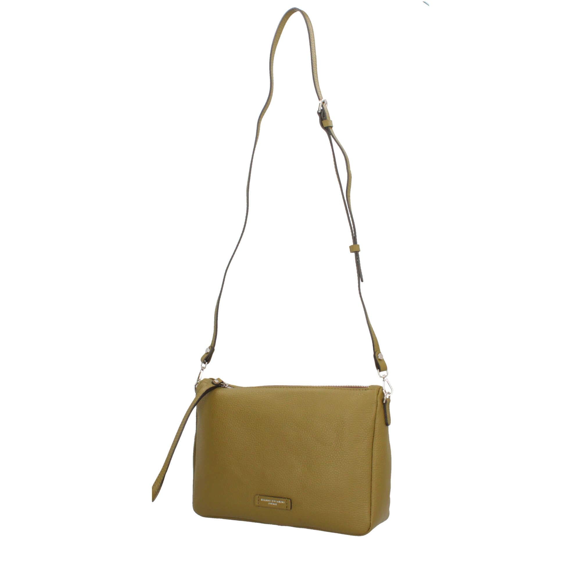 Gianni Chiarini Essential - Borsa a Tracolla Minimalista in Pelle Grana