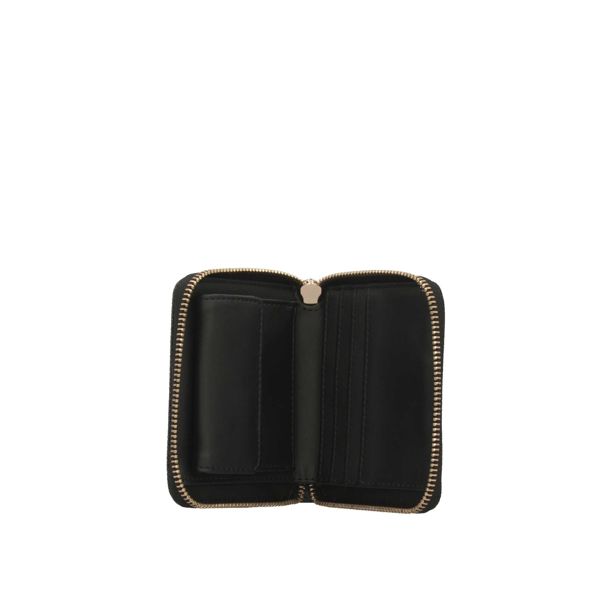 Portafoglio Guess compatto con stampa logata e chiusura zip