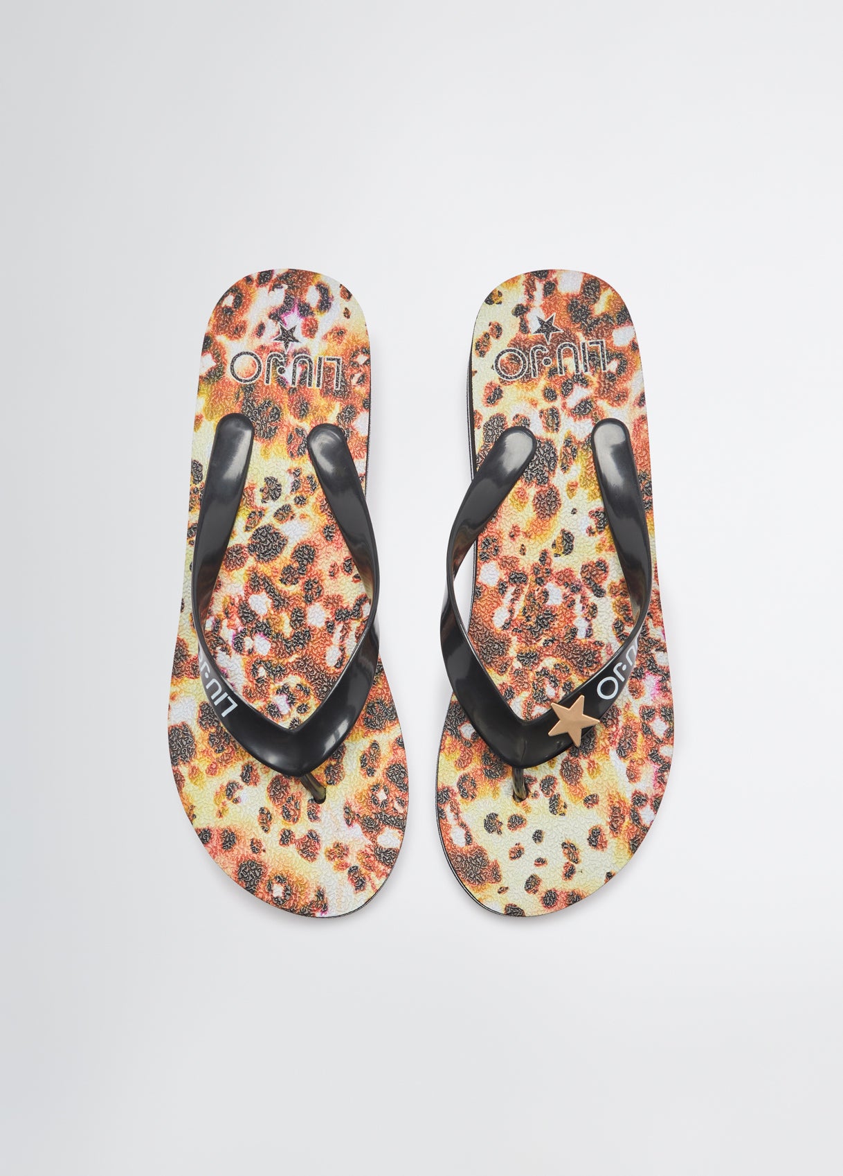 Infradito platform Liu Jo con stampa e logo