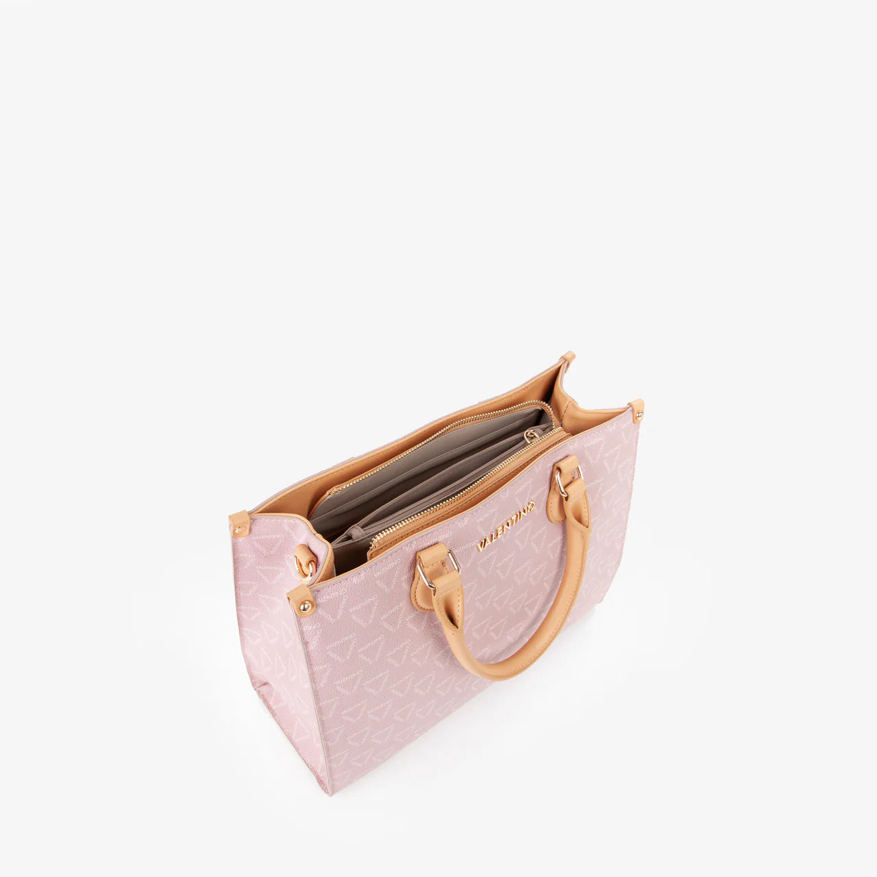 Borsa a mano Valentino con stampa monogram e doppio manico
