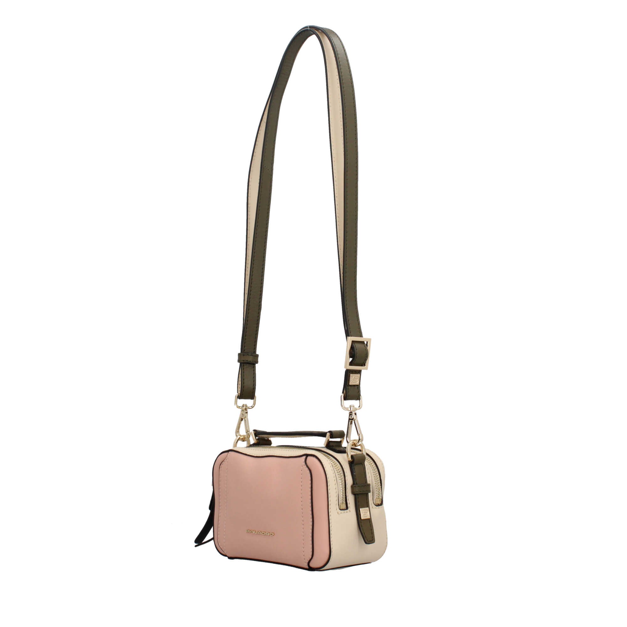 Piquadro borsa a tracolla in pelle stile mini camera case