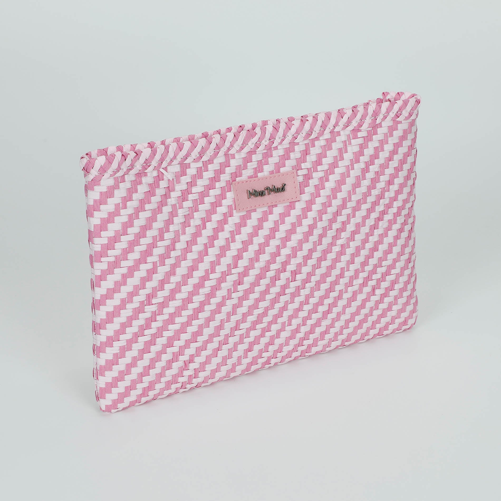 Mimi Mua pochette in paglia intrecciata