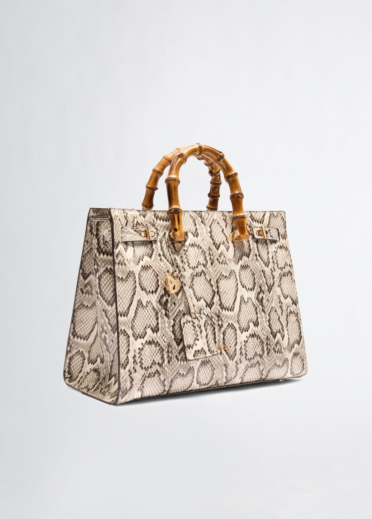 Borsa Liu Jo a mano con manici in bamboo Grigio TU | Giò Fashion