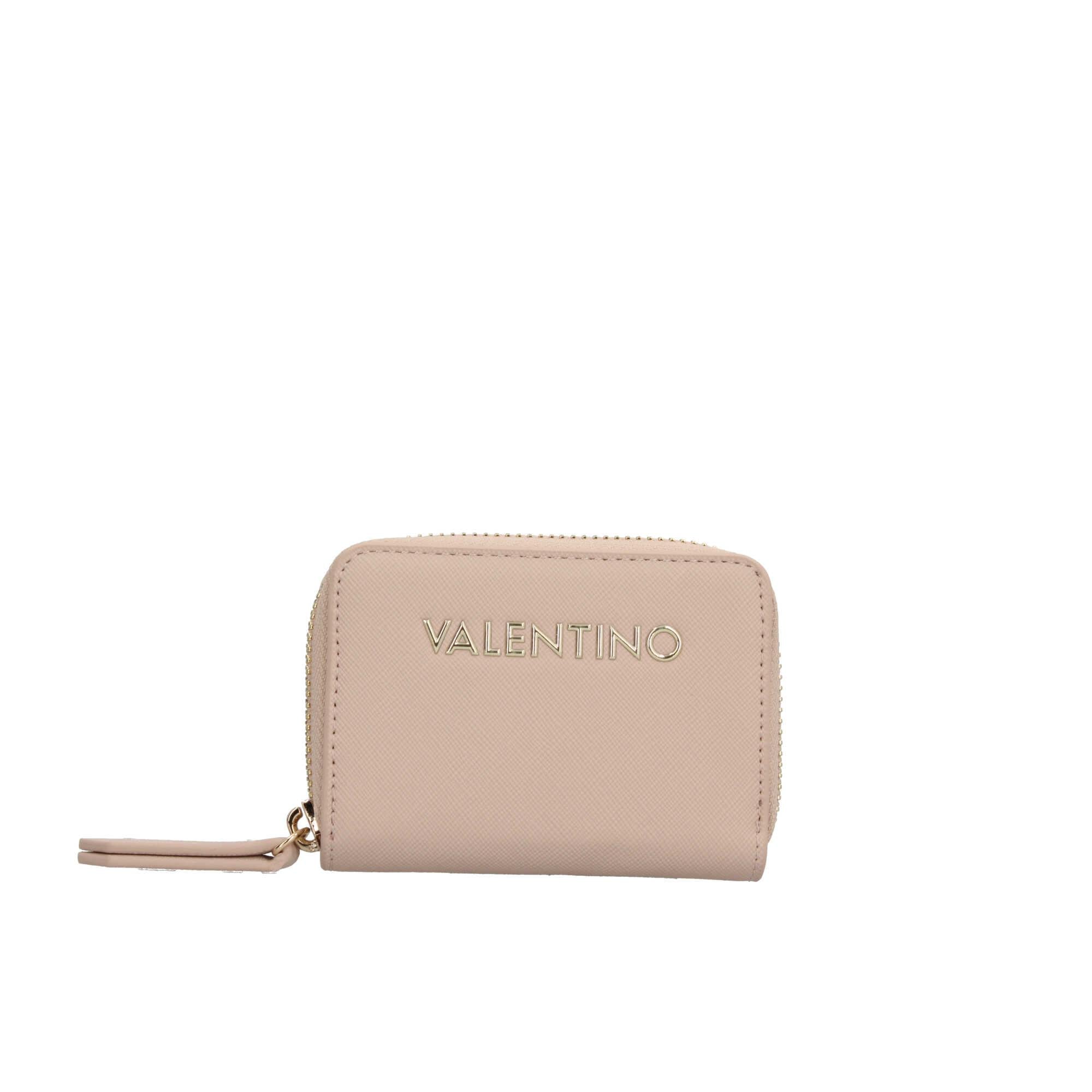 Portafoglio compatto Valentino con chiusura a zip