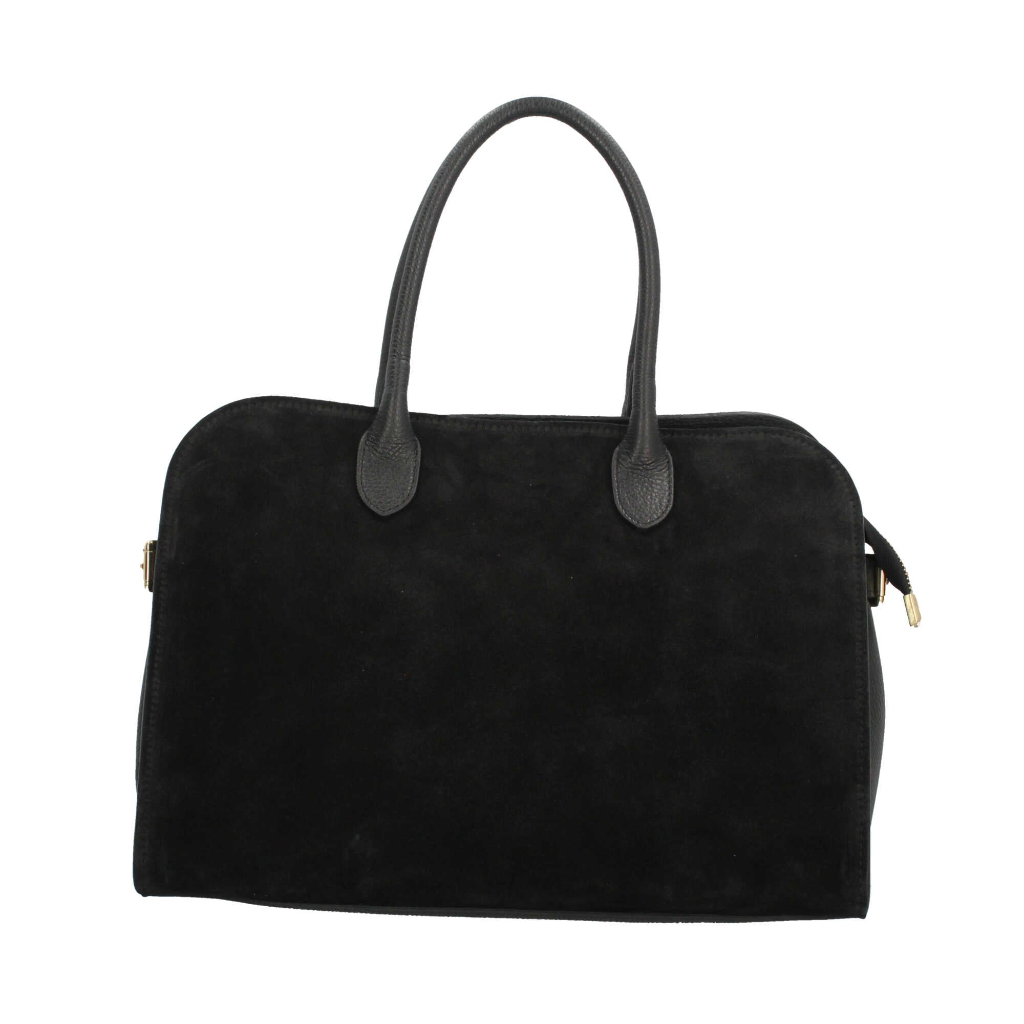 Borsa shopping a spalla in vera pelle Made in Italy