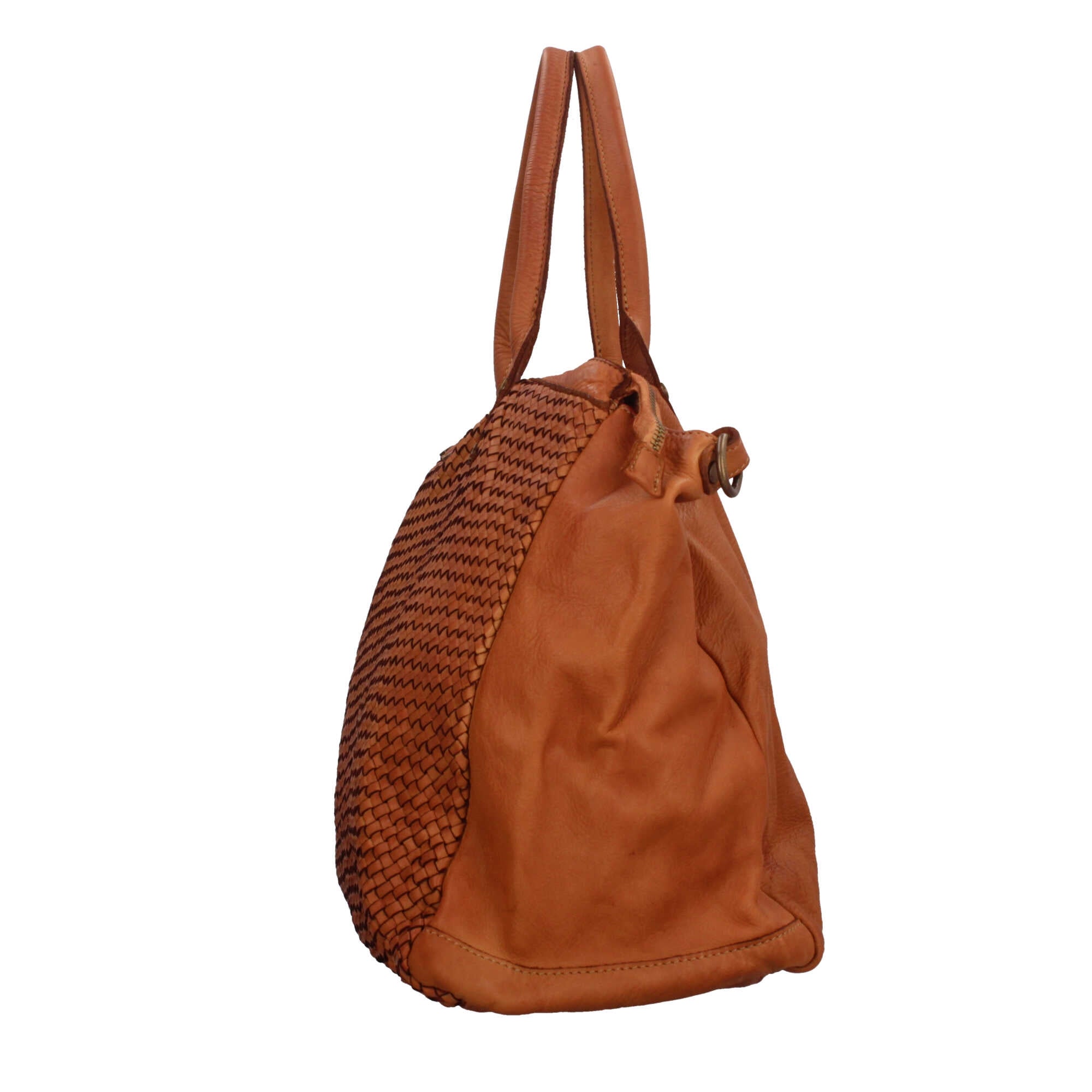 Borsa shopping in pelle Made in italy
