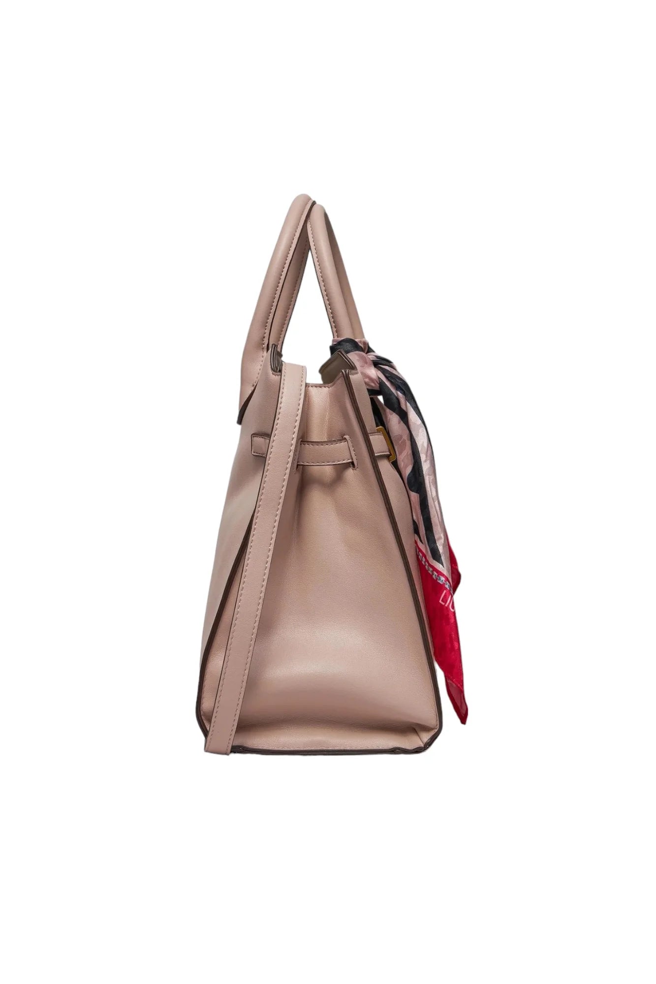 Borsa Liu Jo elegante con fibbia e foulard decorativo Rosa TU | Giò Fashion
