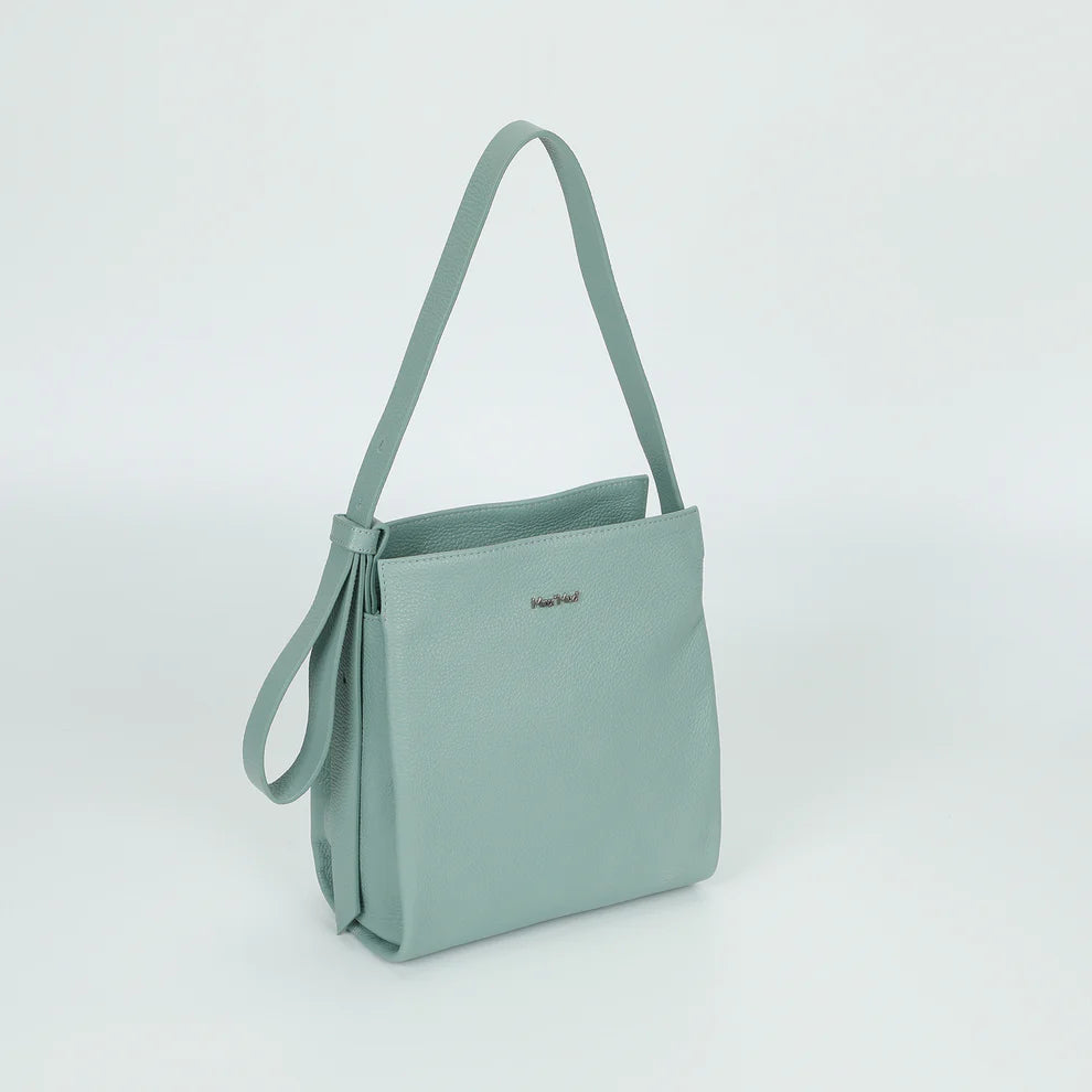 Borsa a spalla Mimi Mua minimal con doppia tracolla Verde TU | Giò Fashion