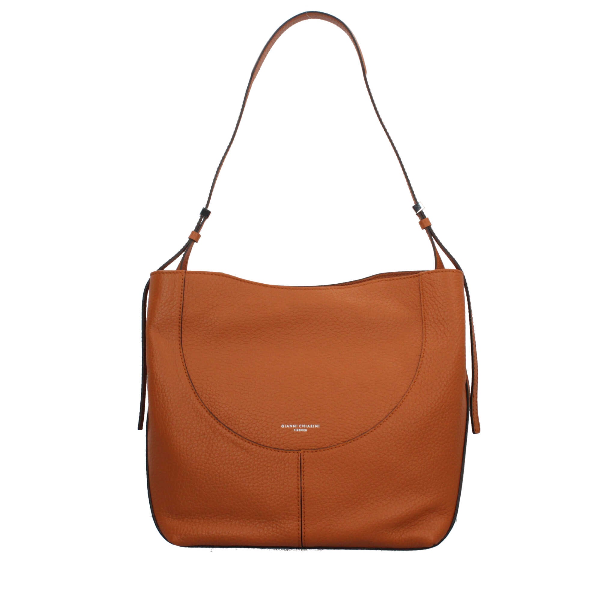 Gianni Chiarini Minerva borsa a spalla in pelle grana maxi con chiusura magnetica