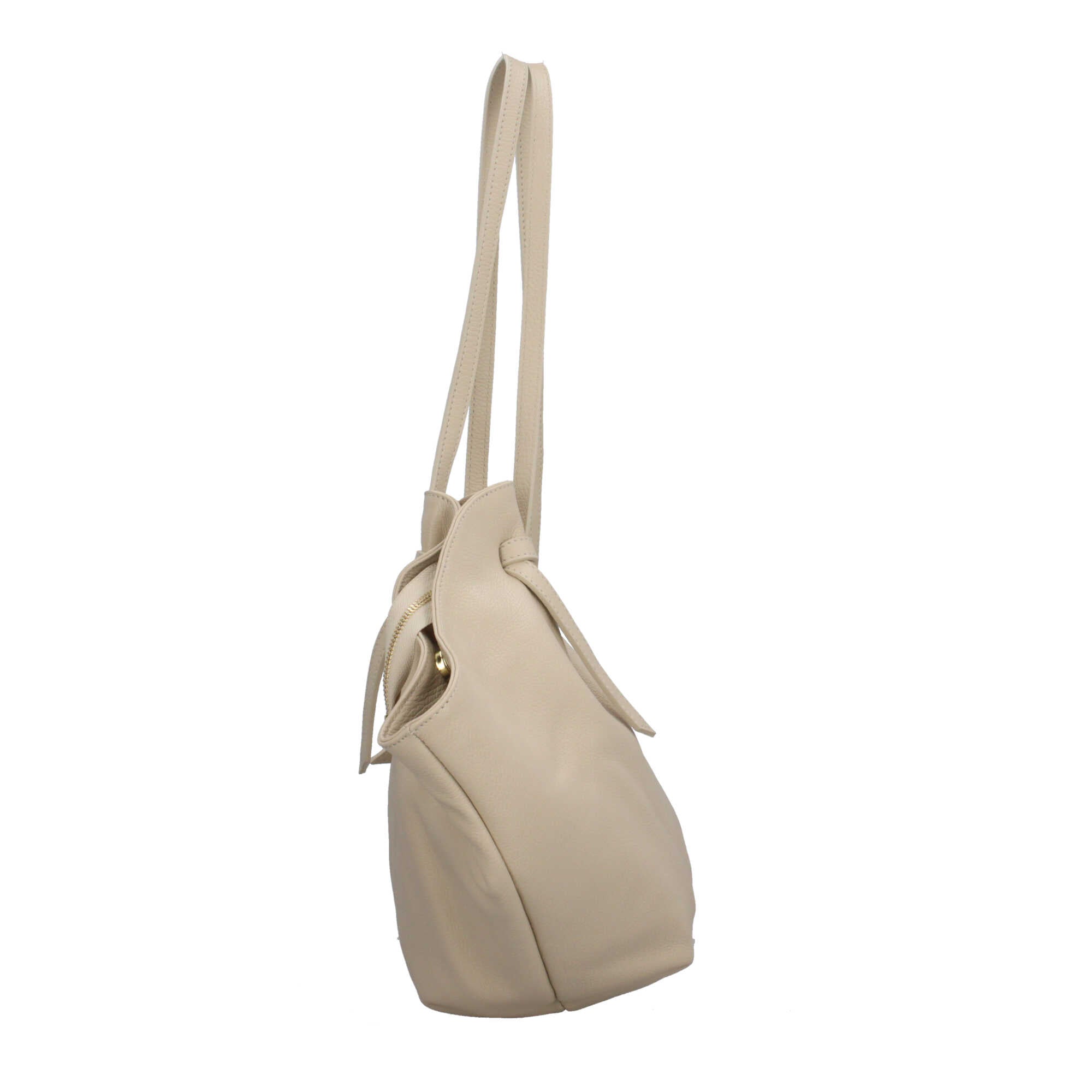 Borsa Made in Italy morbida in vera pelle con doppio manico