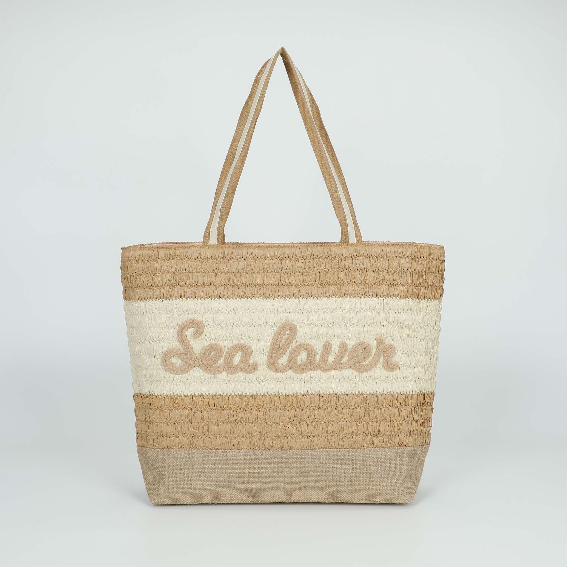Mimi Mua borsa shopper Sea Lover in paglia