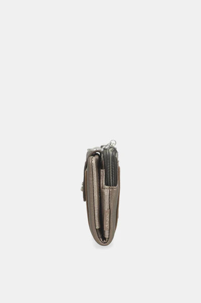 Portafoglio donna Anekke piccolo con zip Marrone TU | Giò Fashion