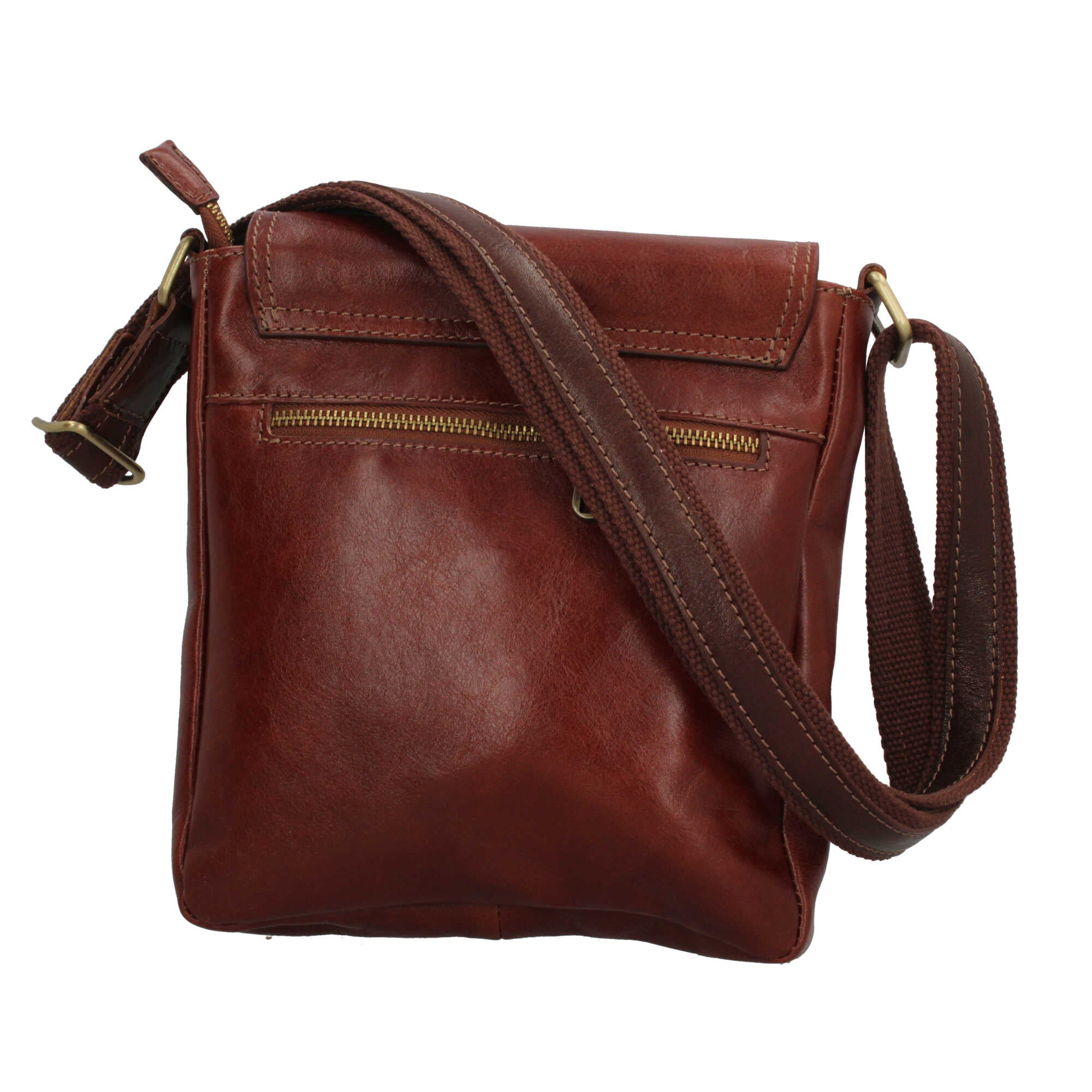 Borsa a tracolla in vera pelle artigianale Made in Italy