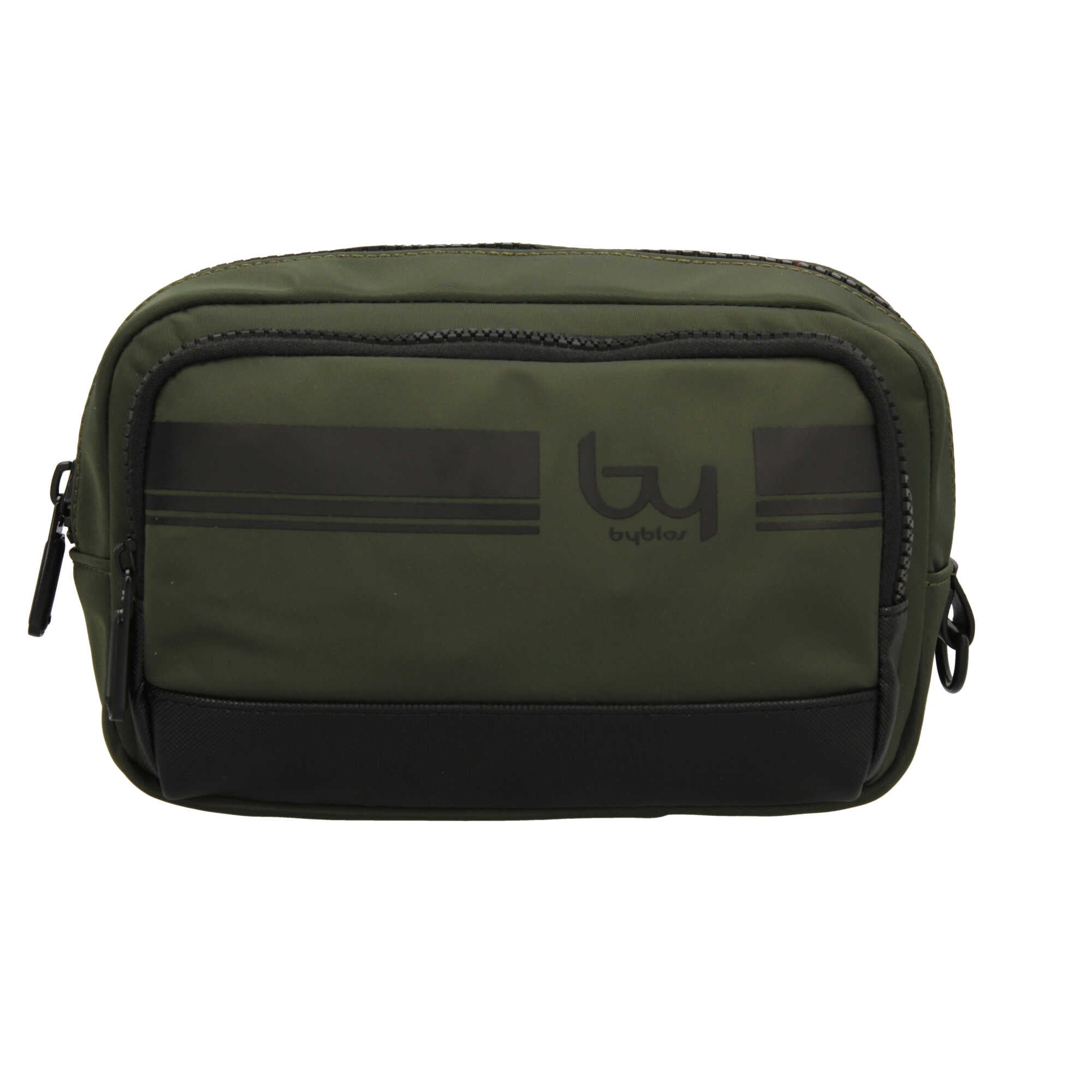 By Byblos borsa a mano uomo in tessuto tecnico con dettagli in ecopelle VERDE MILI TU | Giò Fashion