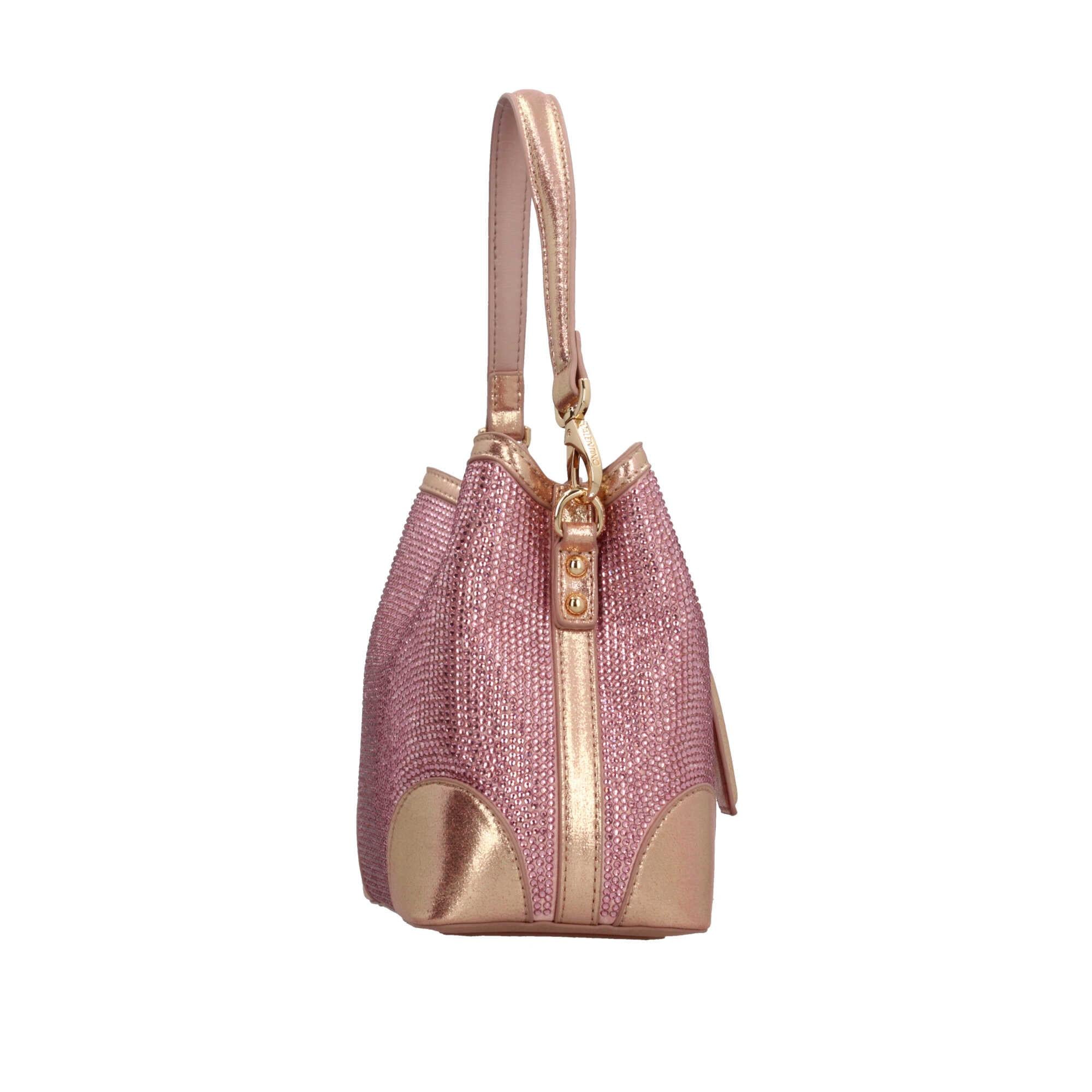 Borsa a secchiello Valentino con dettagli scintillanti e tracolla removibile