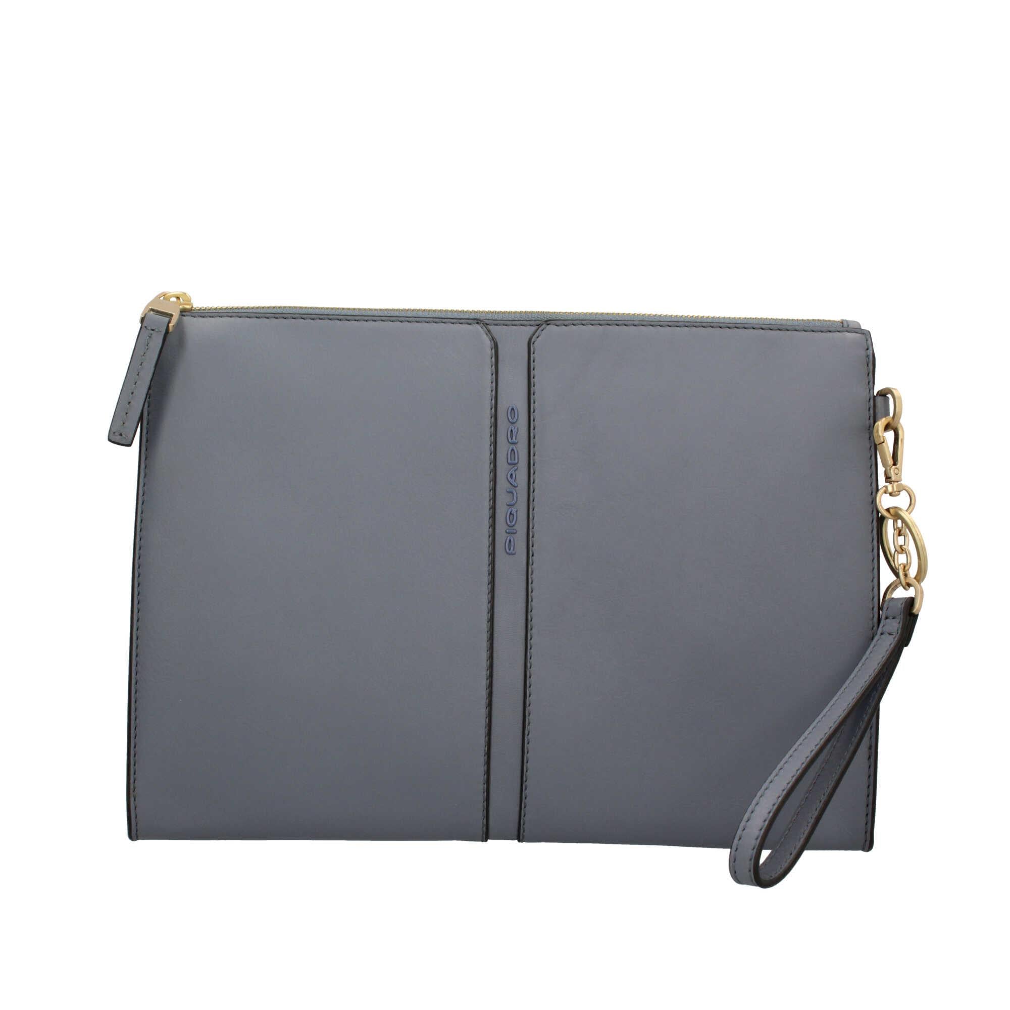 Pochette in pelle Piquadro con polsino removibile
