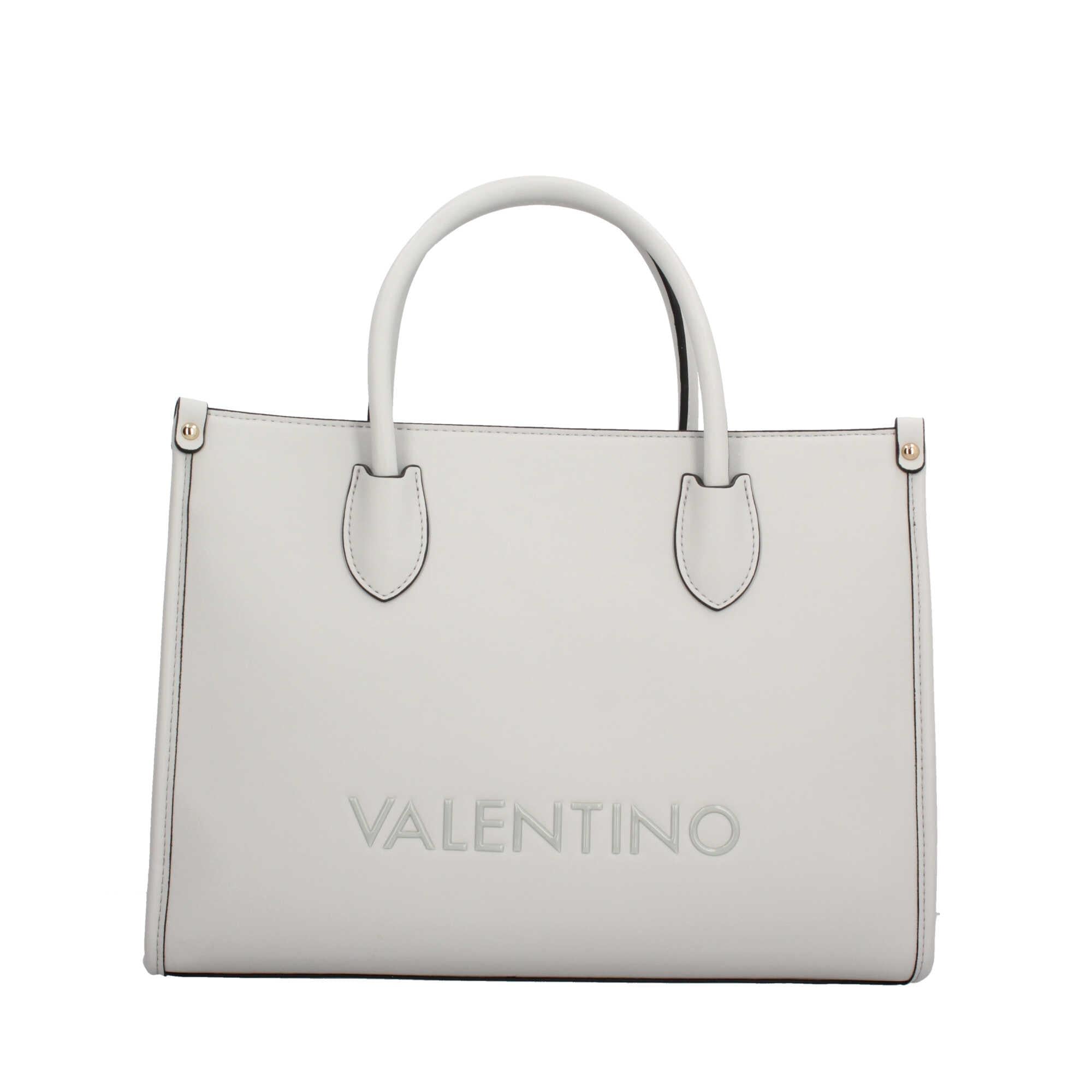 Borsa Shopping Valentino con Tracolla Staccabile e Maxi Logo in Gomma