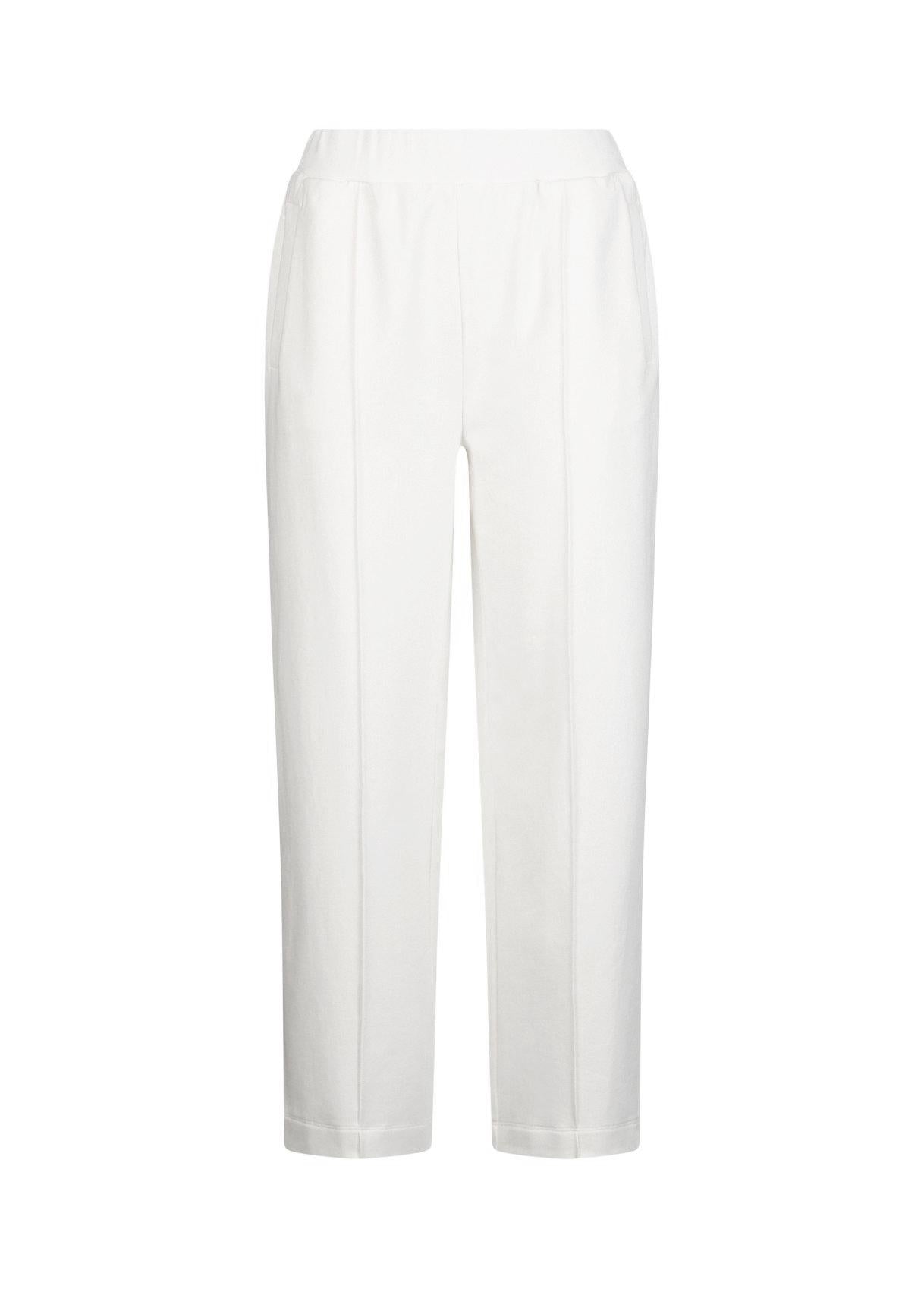 Pantaloni Liu Jo donna a gamba dritta con vita elasticizzata Bianca S | Giò Fashion