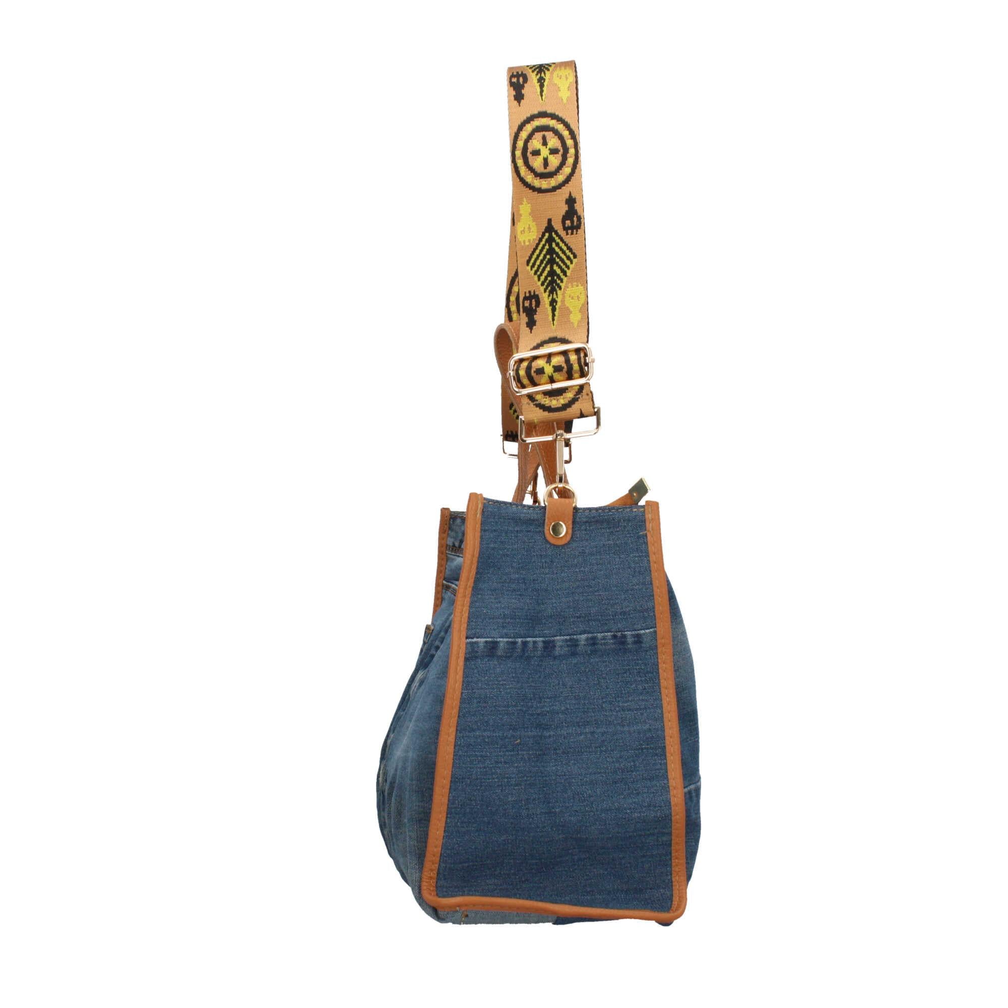Borsa a mano in Denim Made in Italy