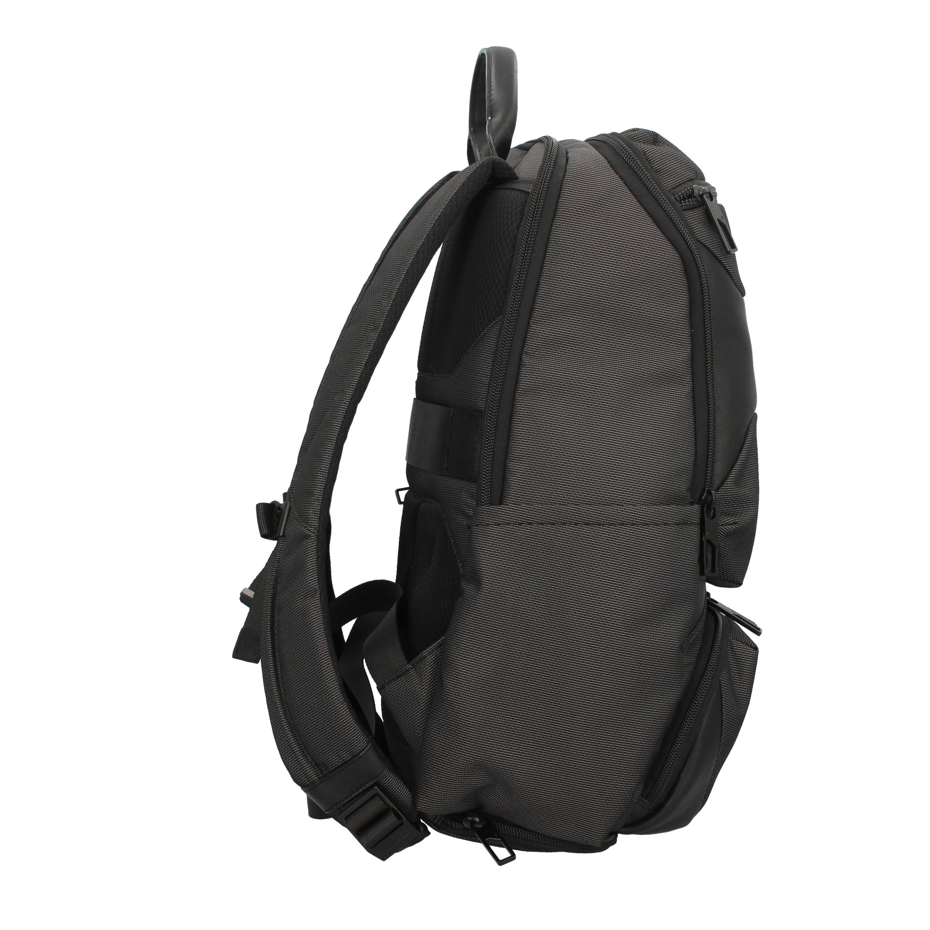 Zaino in pelle e tessuto porta PC 15,60"