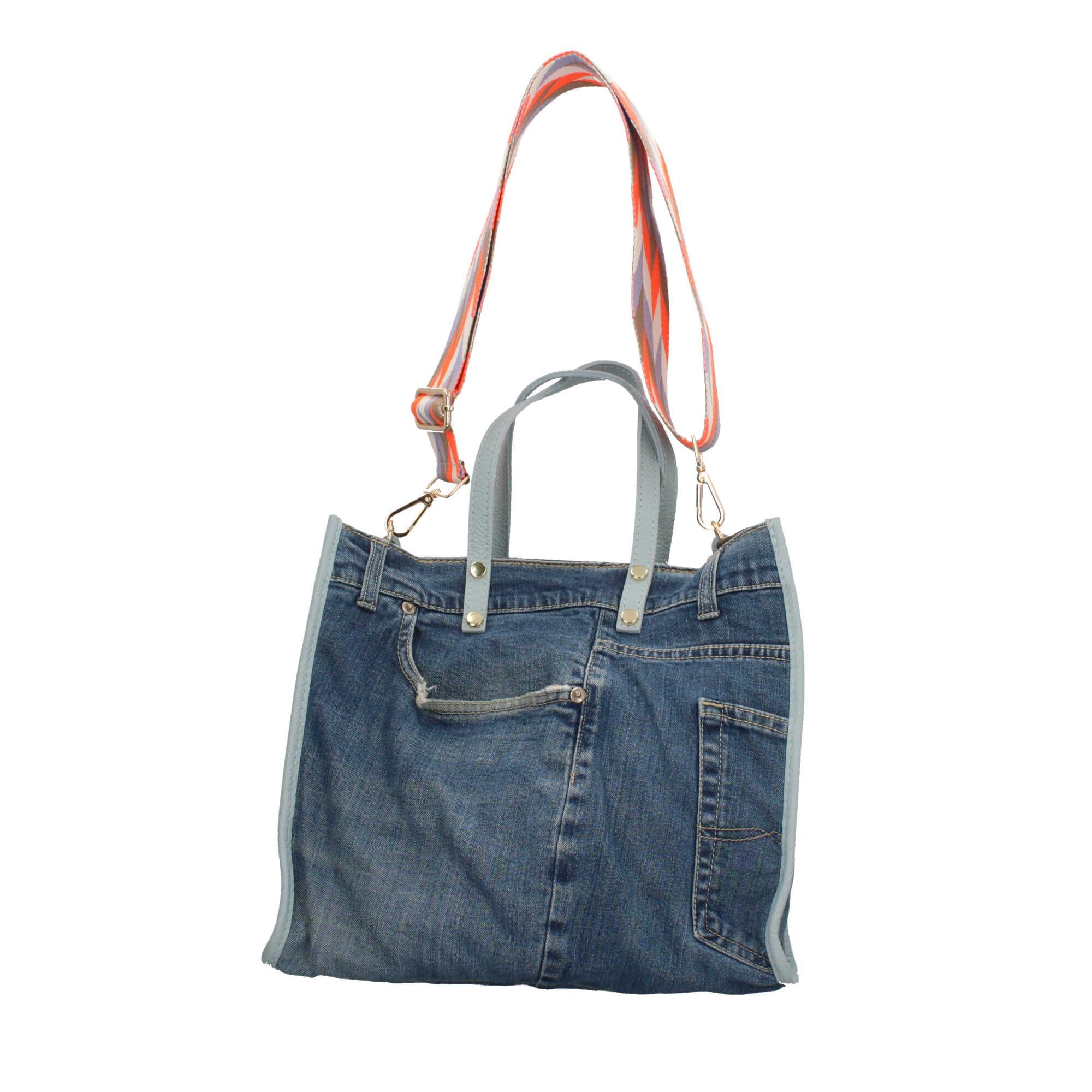 Borsa a mano in Denim Made in Italy